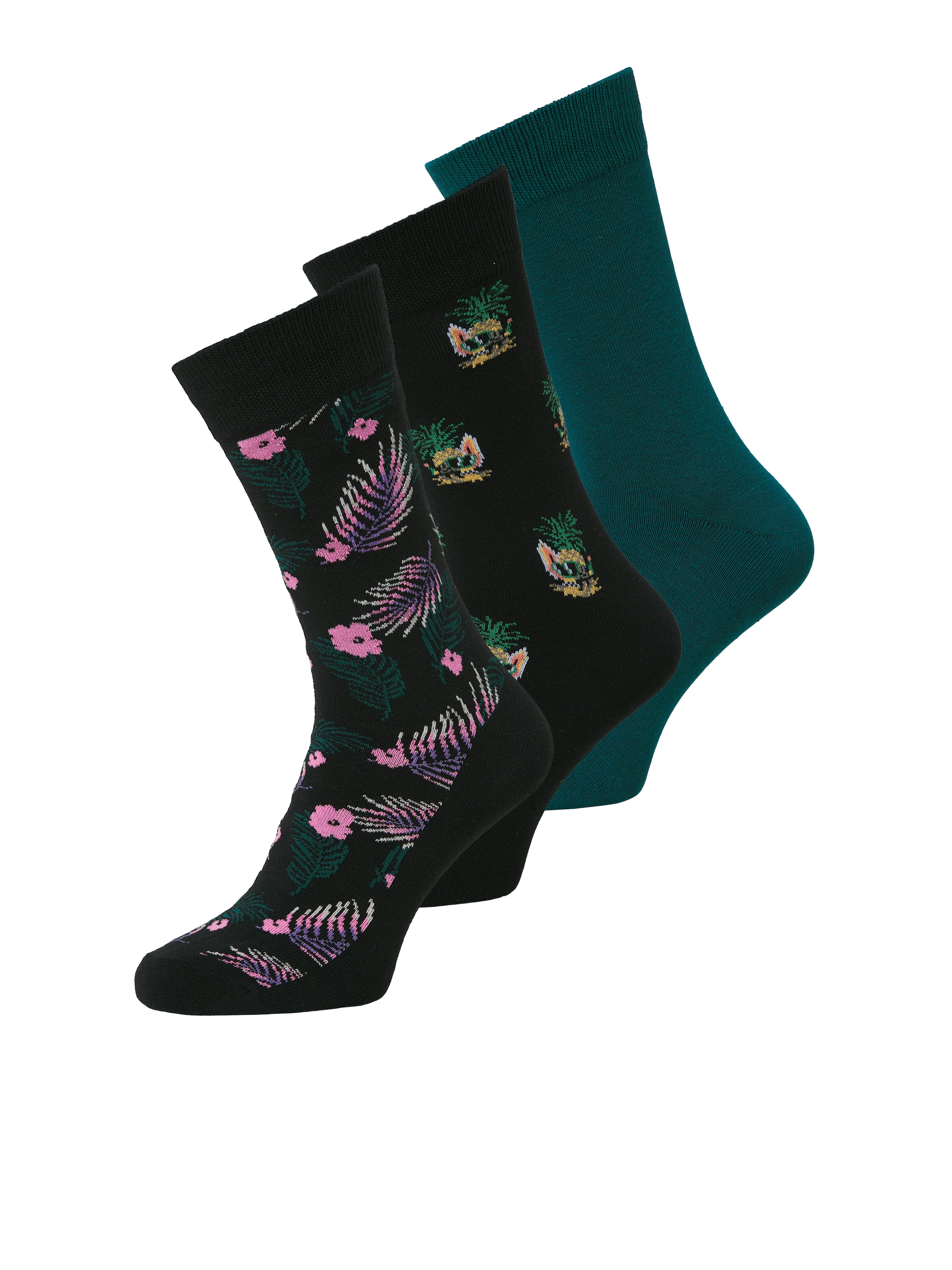 Image of Jack & Jones Freizeitsocken "JACPINEAPPLE SKULLS SOCKS 3 PACK SN" Packung, 3 Paar tlg.