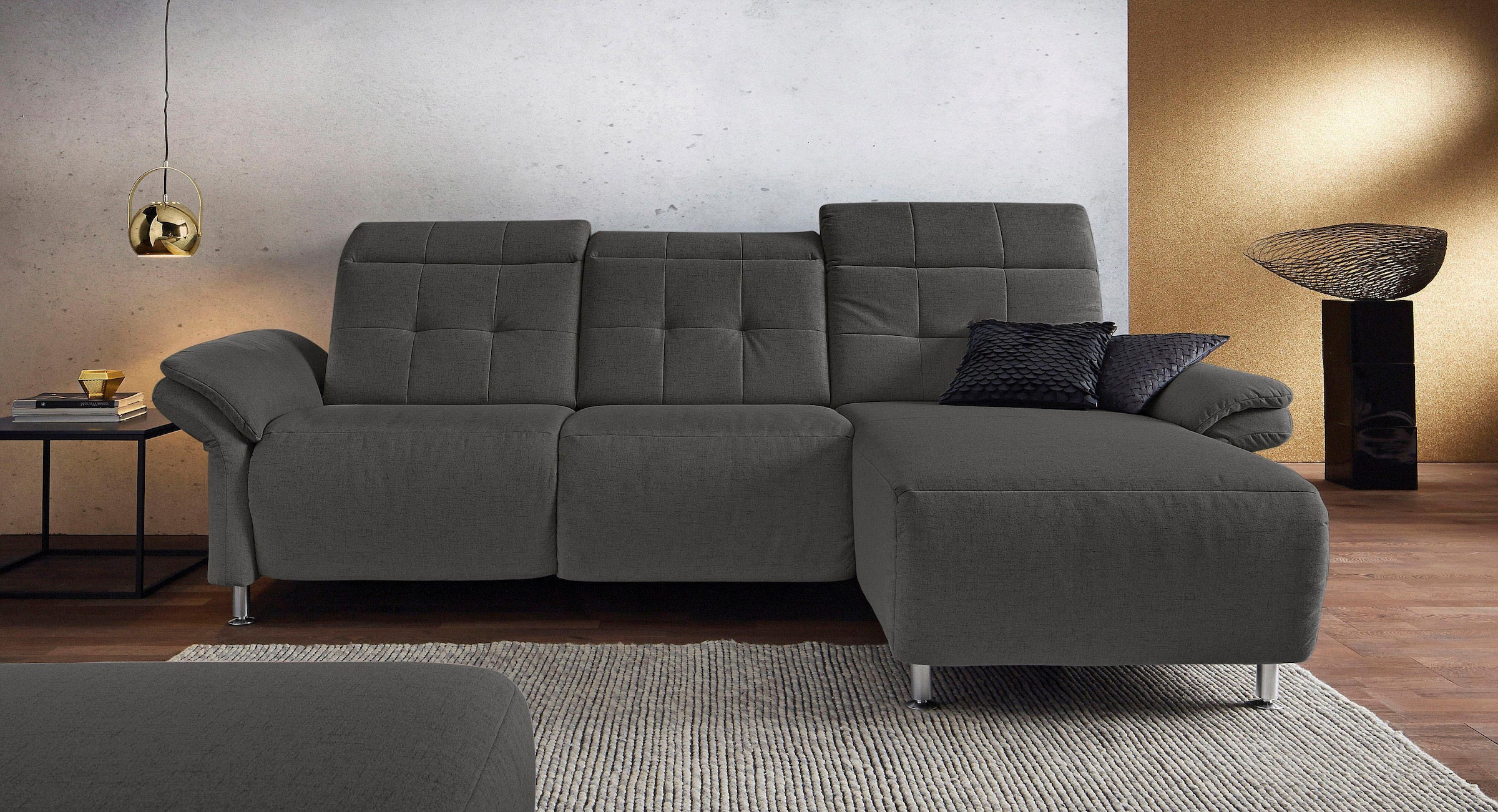 Image of Home affaire Ecksofa "Manhattan L-Form" 2 Sitze mit elektrischer Relaxfunktion, verstellbare Armlehnen