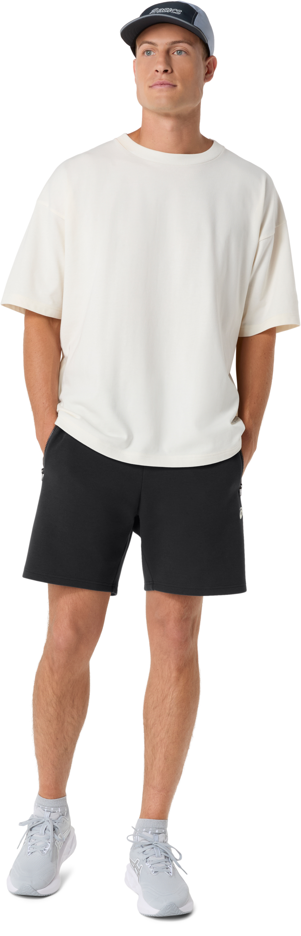 Asics T-shirt d'entraînement »ASICS TRACK CLUB  HERITAGE RELAXED TEE« lockere Passform, schnell trocknendes Baumwoll-Mischgewebe