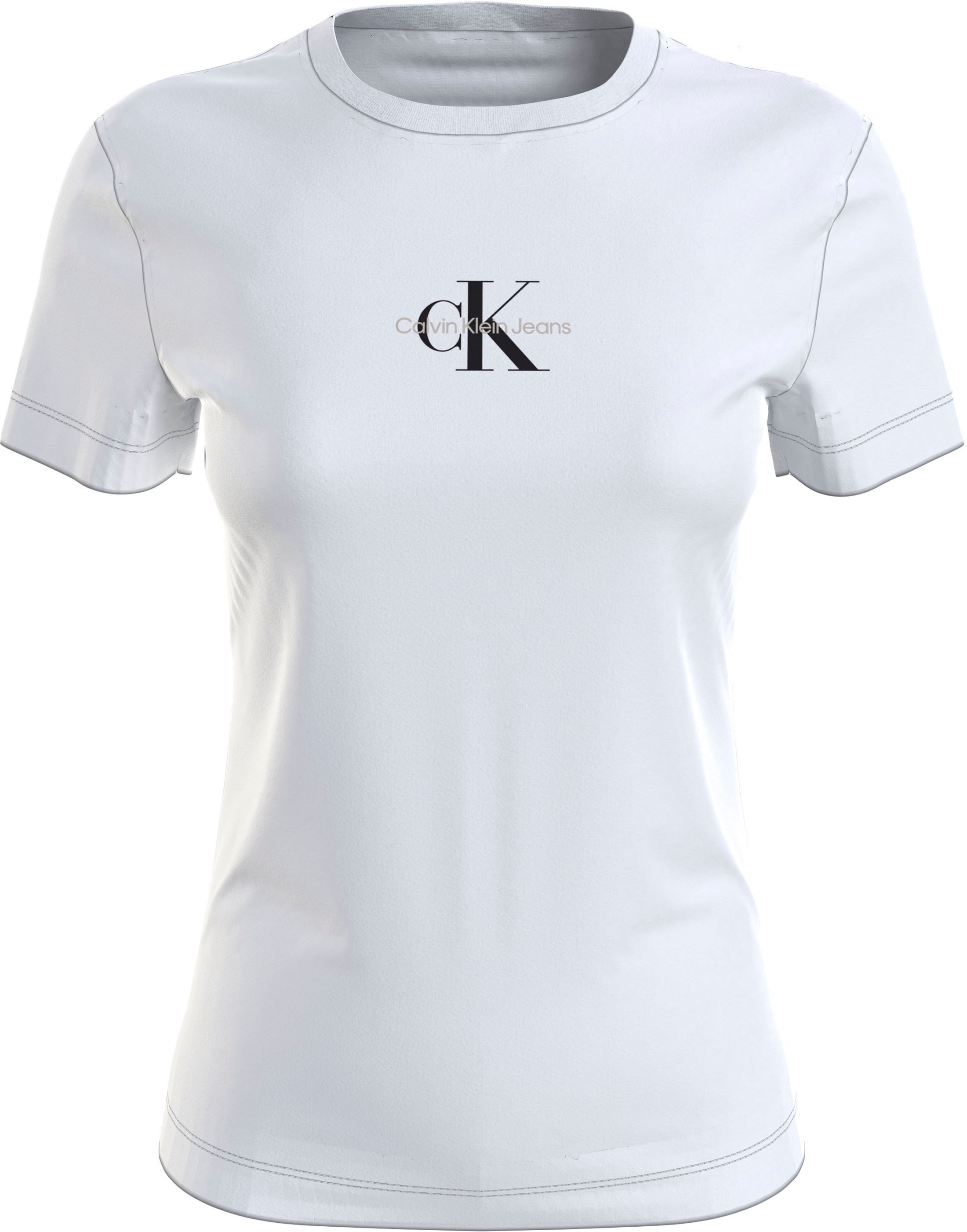 Image of Calvin Klein Jeans Plus Kurzarmshirt, mit Calvin Klein Jeans Logo auf der Brust bei Ackermann Versand Schweiz