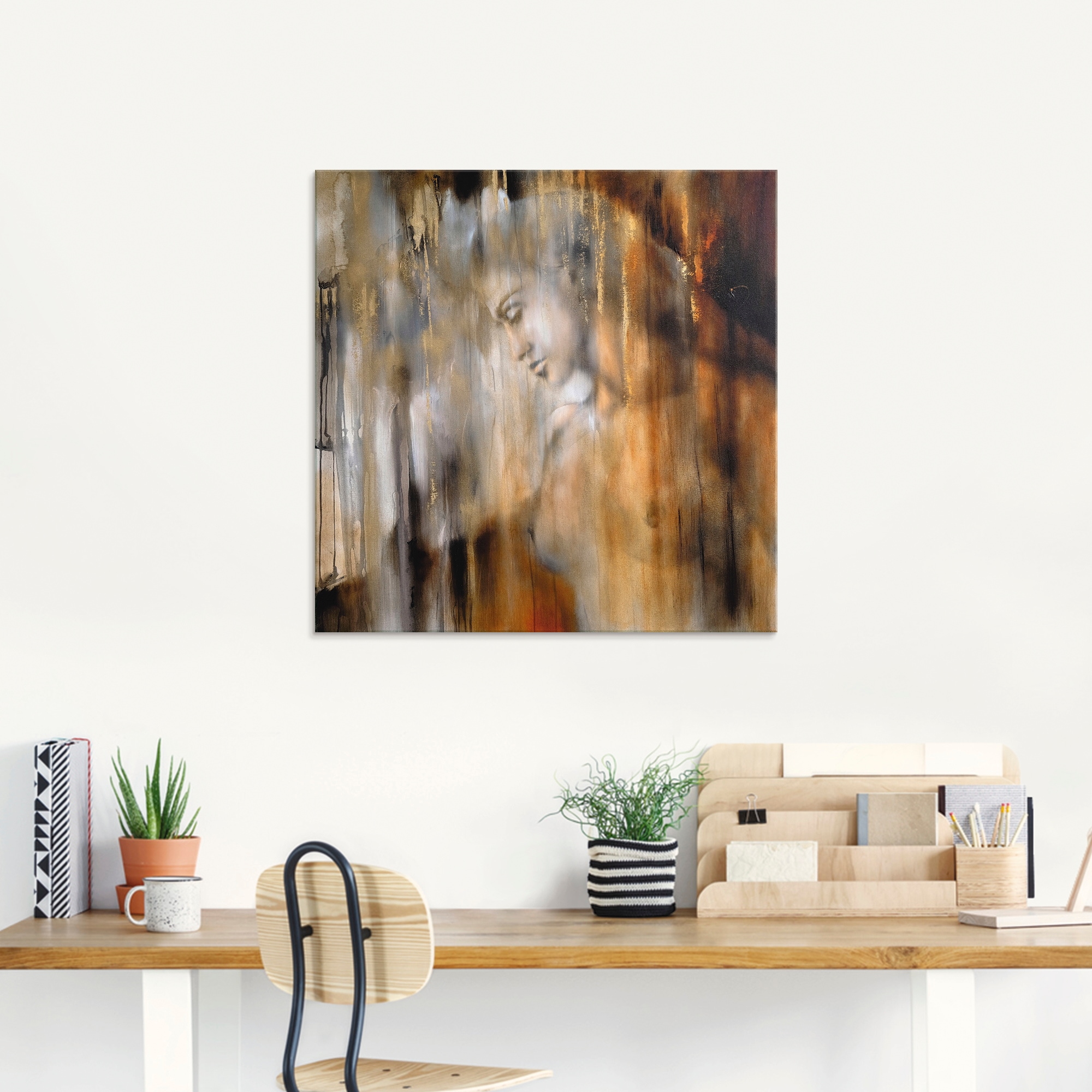 Artland Tableau en verre »Vera« Femme 1 cuis tlg. disponible en différentes tailles