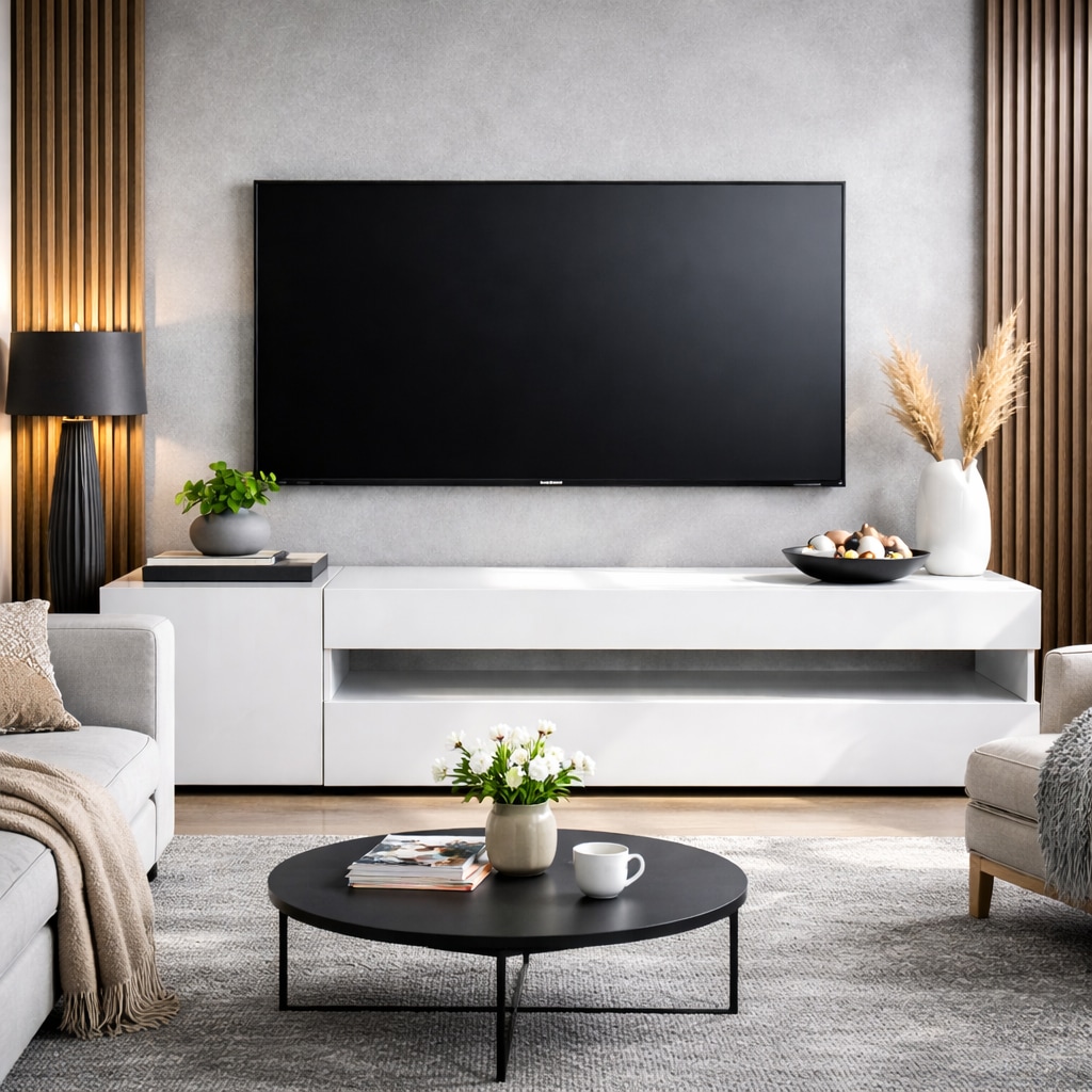 GOODproduct Lowboard »LORENZO 1, TV-Board, TV-Kommode, TV-Schrank, TV-Unterschrank, TV-Möbel« Modernes lackiertes Hochglanz TV-Board, grifflos, Breite 155 cm