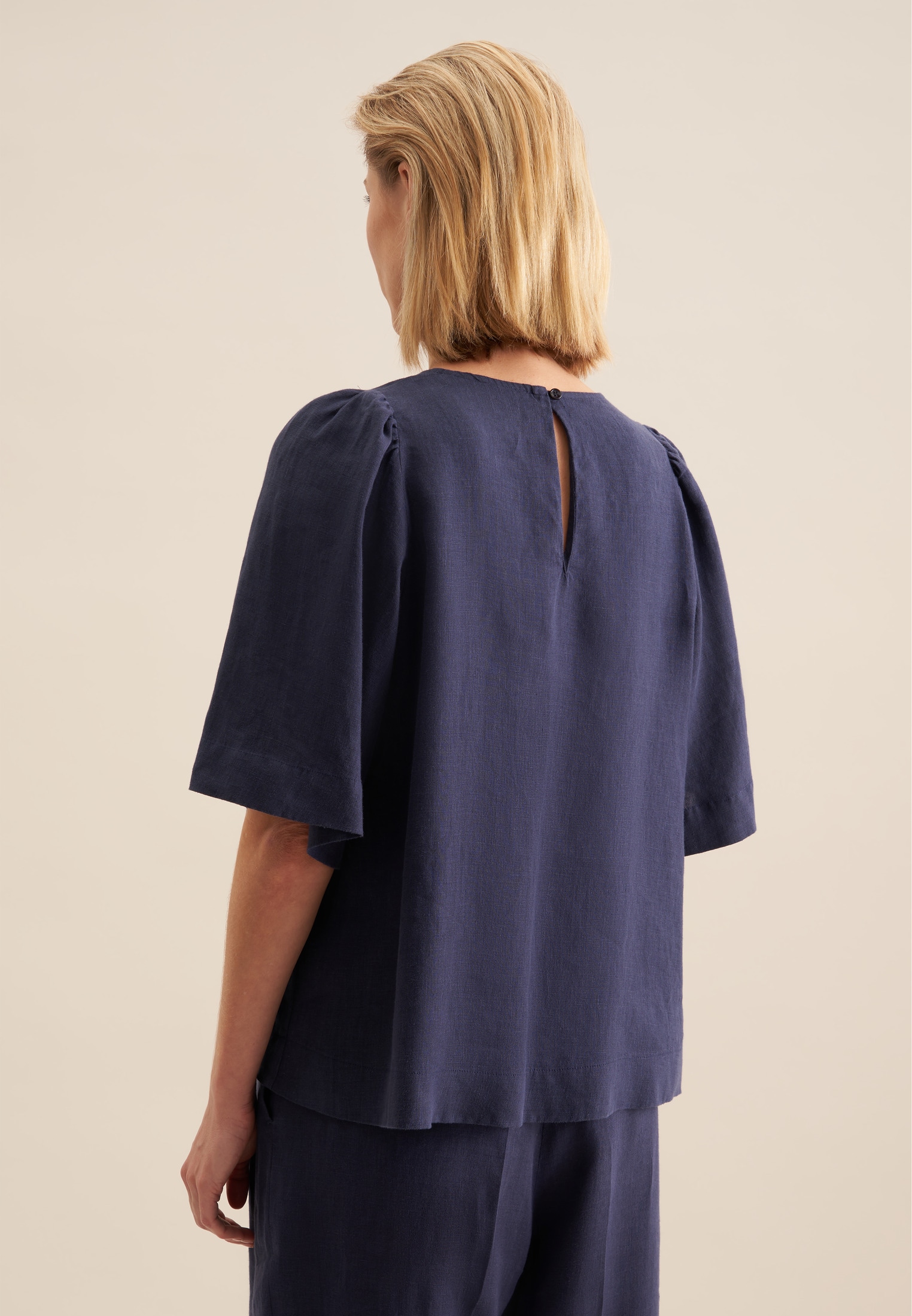 seidensticker Shirtbluse »Schwarze Rose« 1/2 Rundhals Uni