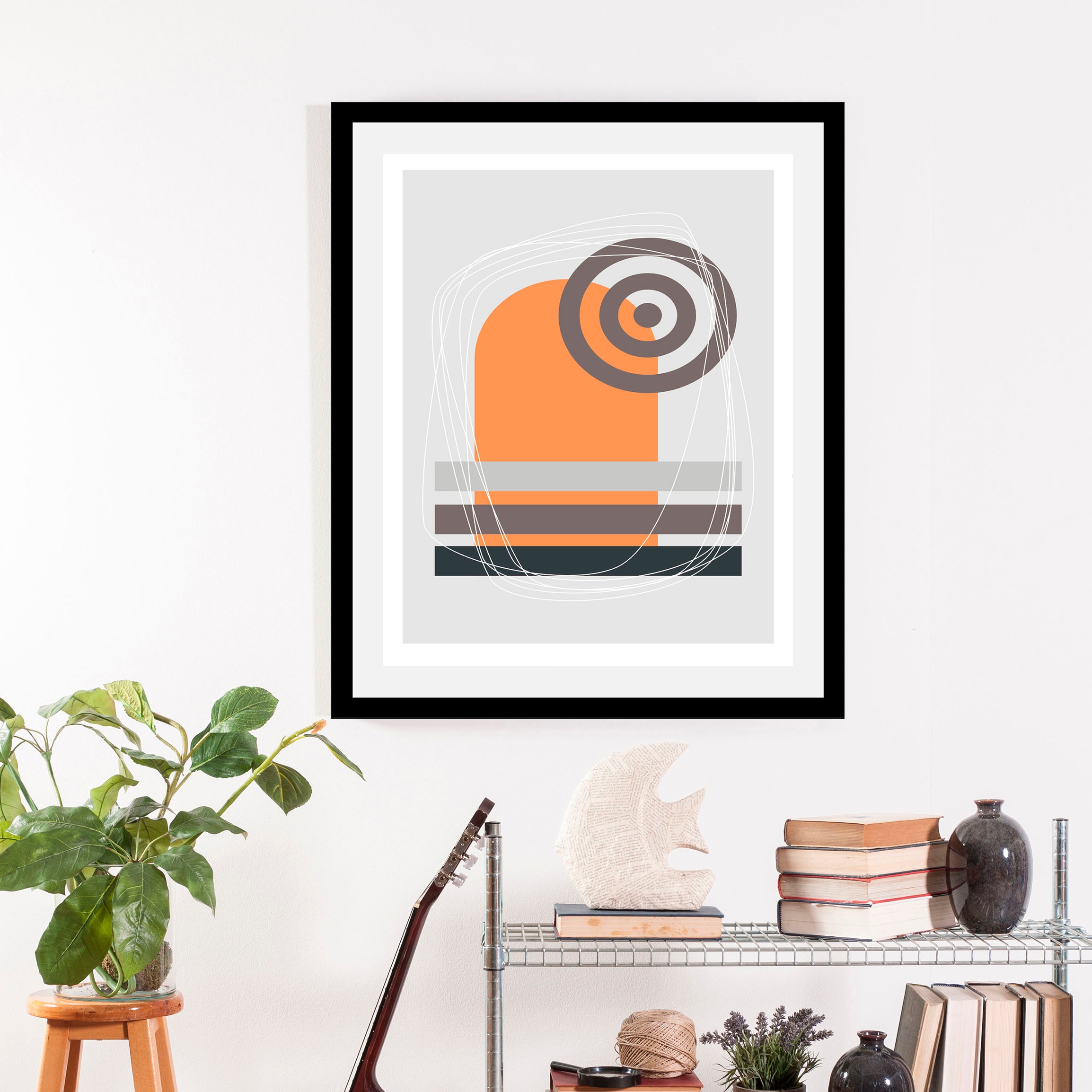 Image of queence Bild "Fia" Abstrakt Figuren Kunst 1 Stk. tlg. gerahmt