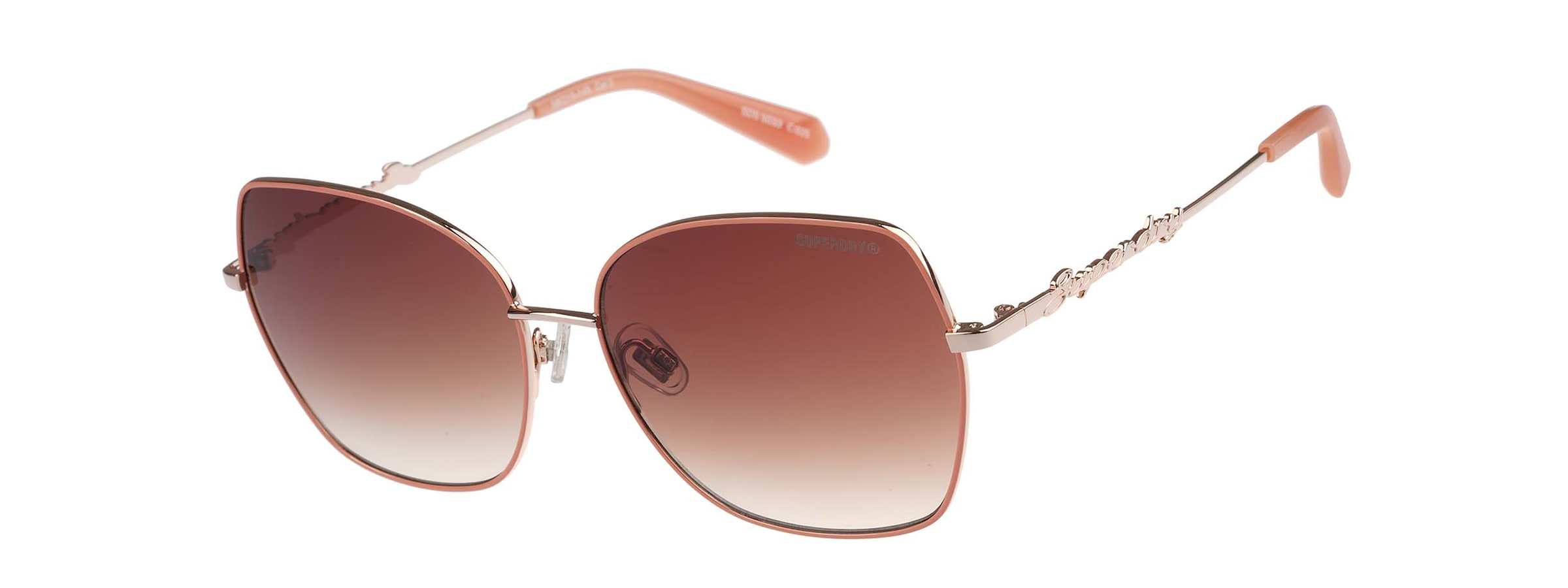 Superdry Sonnenbrille »Modell 995062« Form Butterfly, Logoschriftzug auf Bügel, Metallfassung
