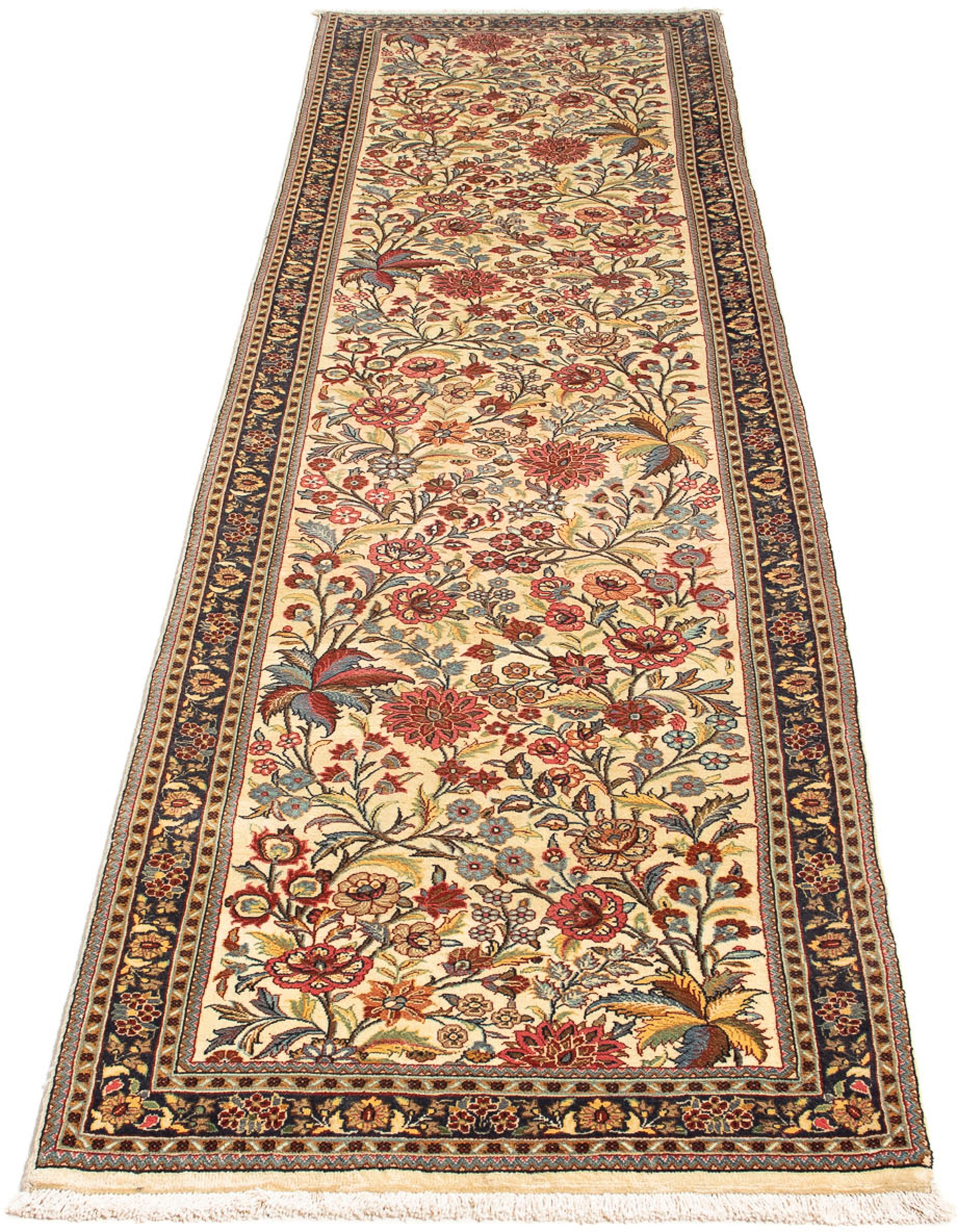 Image of morgenland Orientteppich »Perser - Ghom - 267 x 69 cm - beige«, rechteckig, 10 mm Höhe, Wohnzimmer, Handgeknüpft, Einzelstück mit Zertifikat bei Ackermann Versand Schweiz