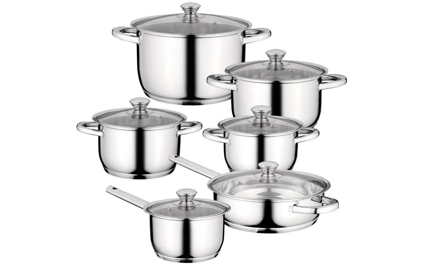 Image of BergHOFF Kochtopf »Kochtopf-Set Gourmet 12-teilig«, Edelstahl bei Ackermann Versand Schweiz