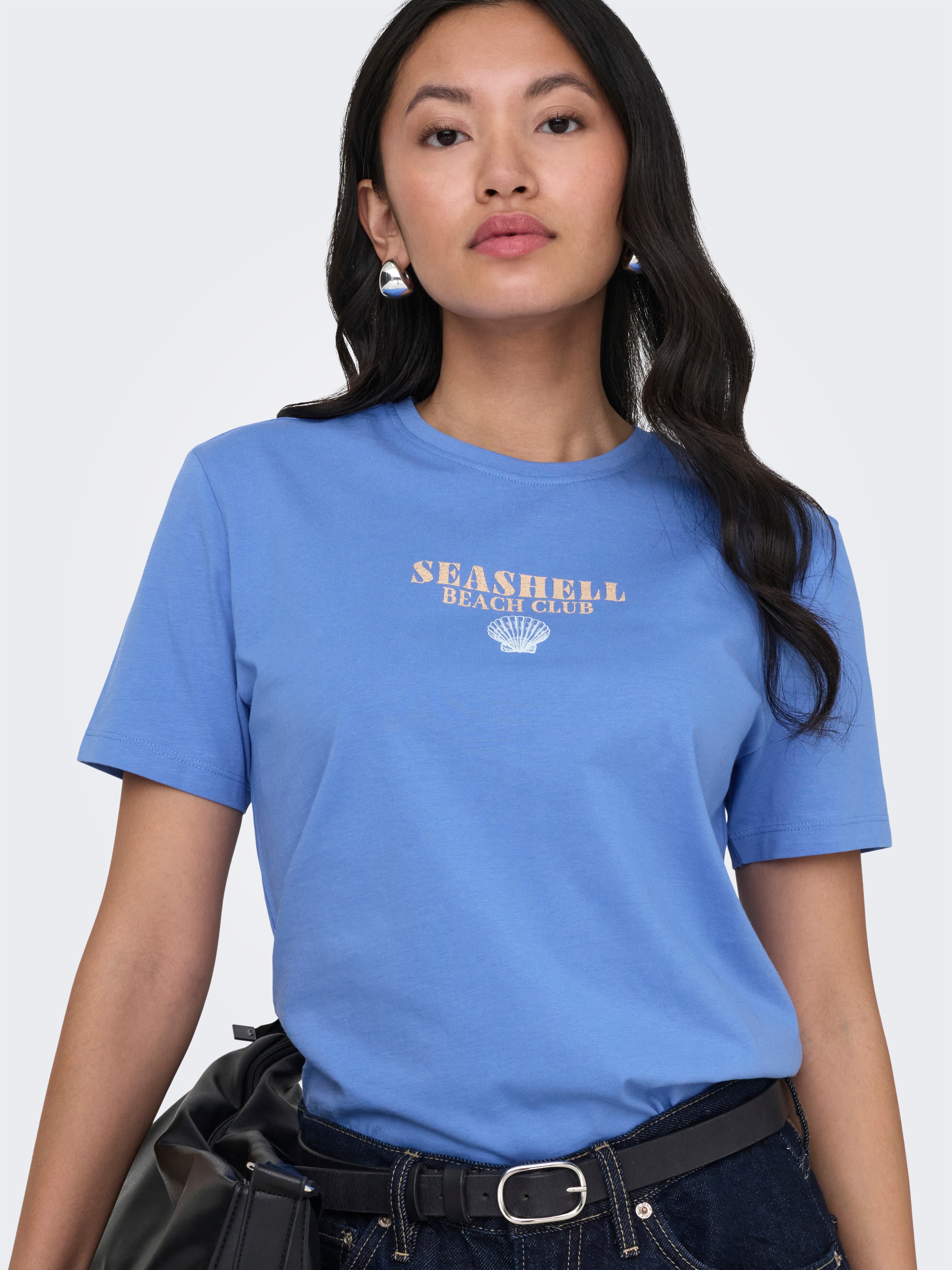 ONLY Kurzarmshirt »ONLDINA S/S CLUB TOP BOX JRS« Baumwolle, regular fit, Rundhals
