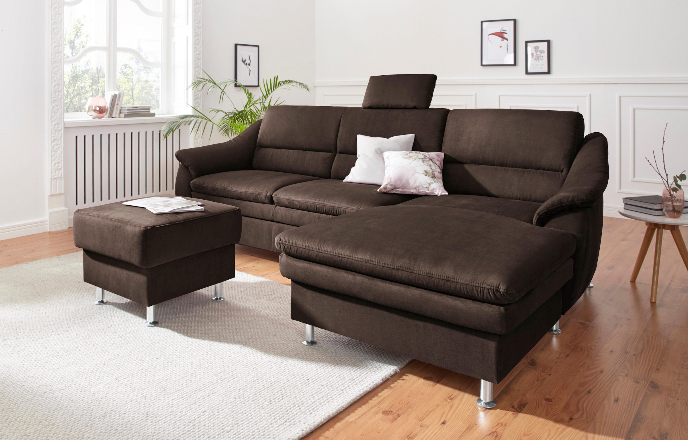 Image of sit&more Ecksofa "Cardoso L-Form" mit Federkern, wahlweise mit Bettfunktion