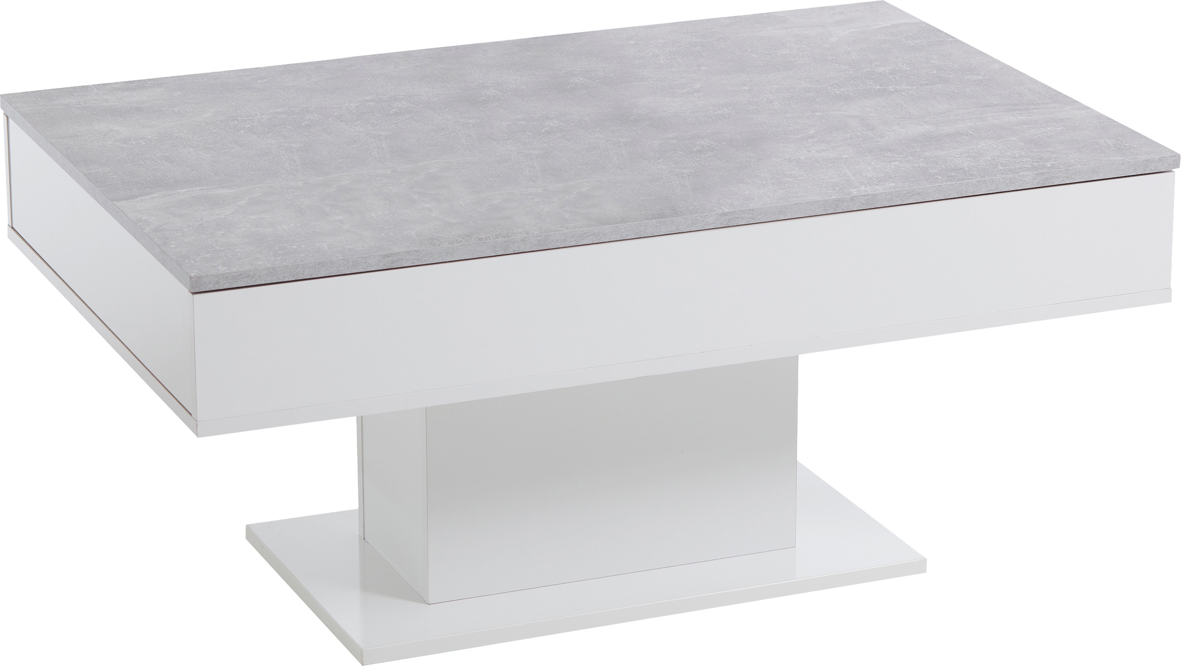 Image of FMD Couchtisch "Avola" mit Stauraum unter der verschiebbaren Tischplatte, 100 x 80 cm