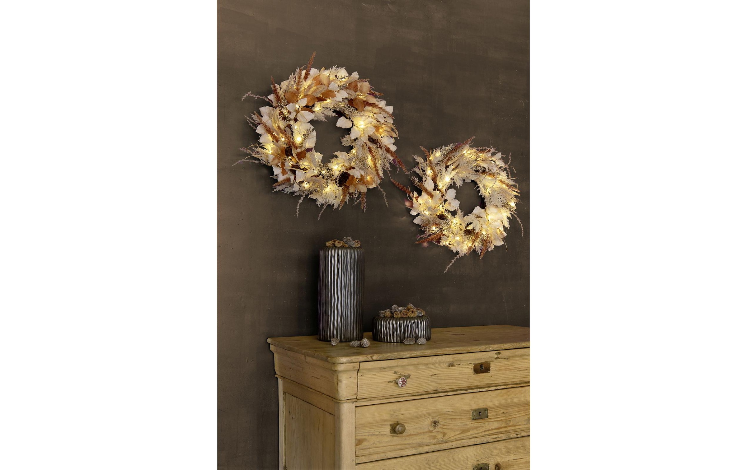 STT Figurine décorative LED »Flower wreath«
