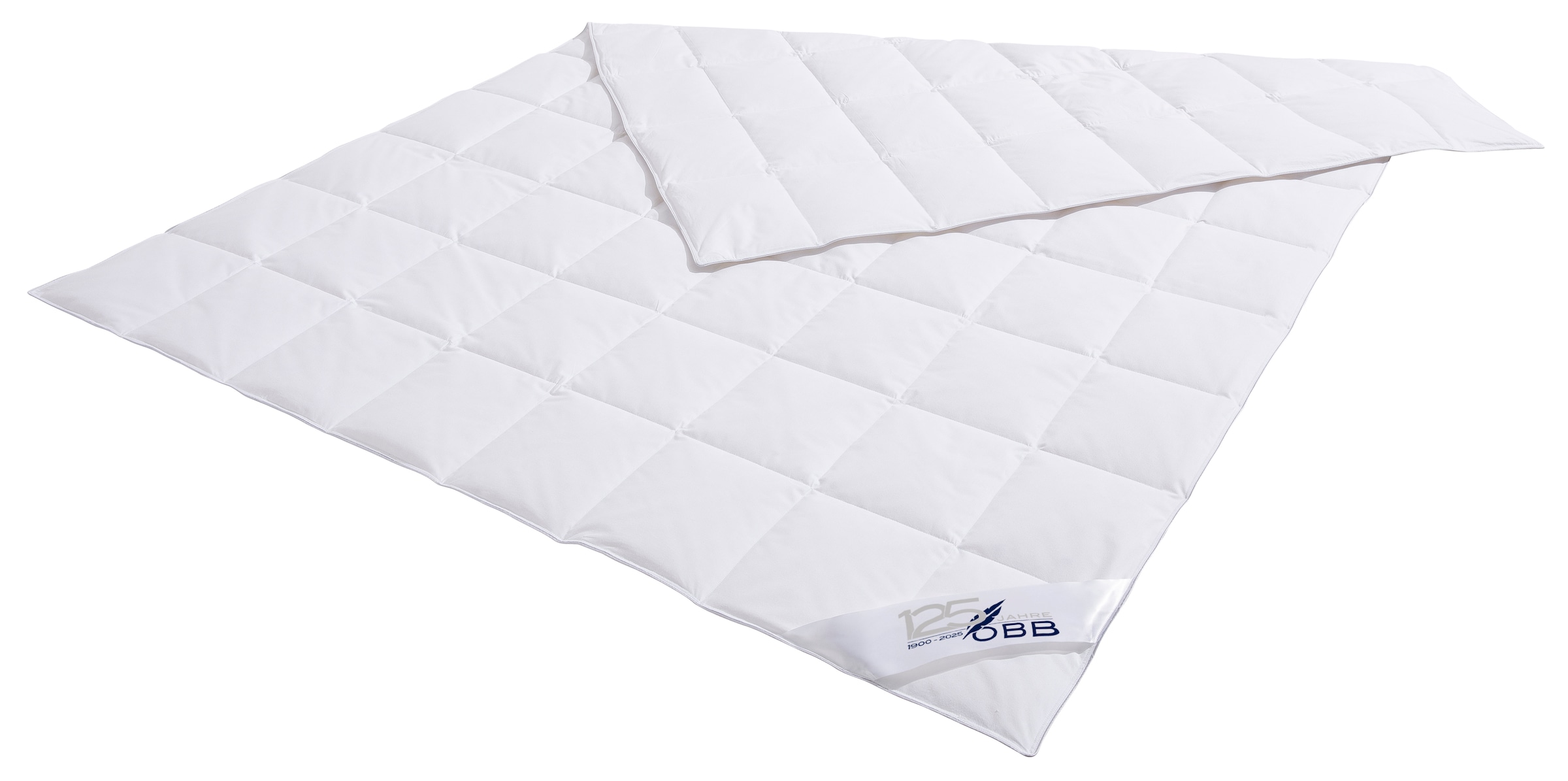 OBB Daunenbettdecke »Edition 125 Jahre, Bettdecken für Sommer und Winter, Ganzjahresdecke«. Füllung 90%Daunen, 10% Federn, Bezug 100% Baumwolle, Bettdecke 135x200 cm, 155x220 cm & weitere Grössen, Made in Germany