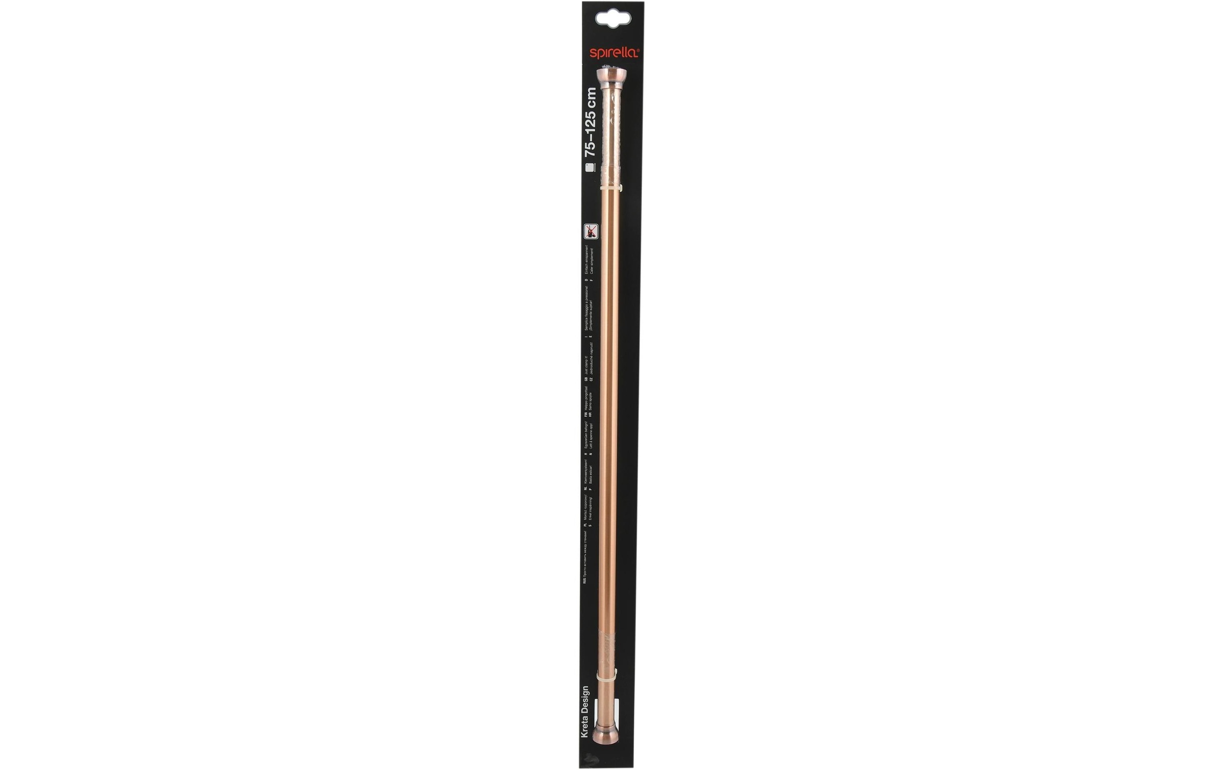 spirella Duschvorhangstange »Kreta 75/125 x 2,1 cm« Ø 21 mm 1 läufig-läufig Ohne Bohren