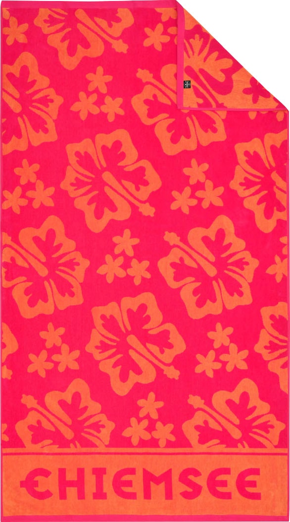 kaufen Strandtuch strahlenden floralen (1 mit Musten Chiemsee Farben »Honolulo«, St.), in einem