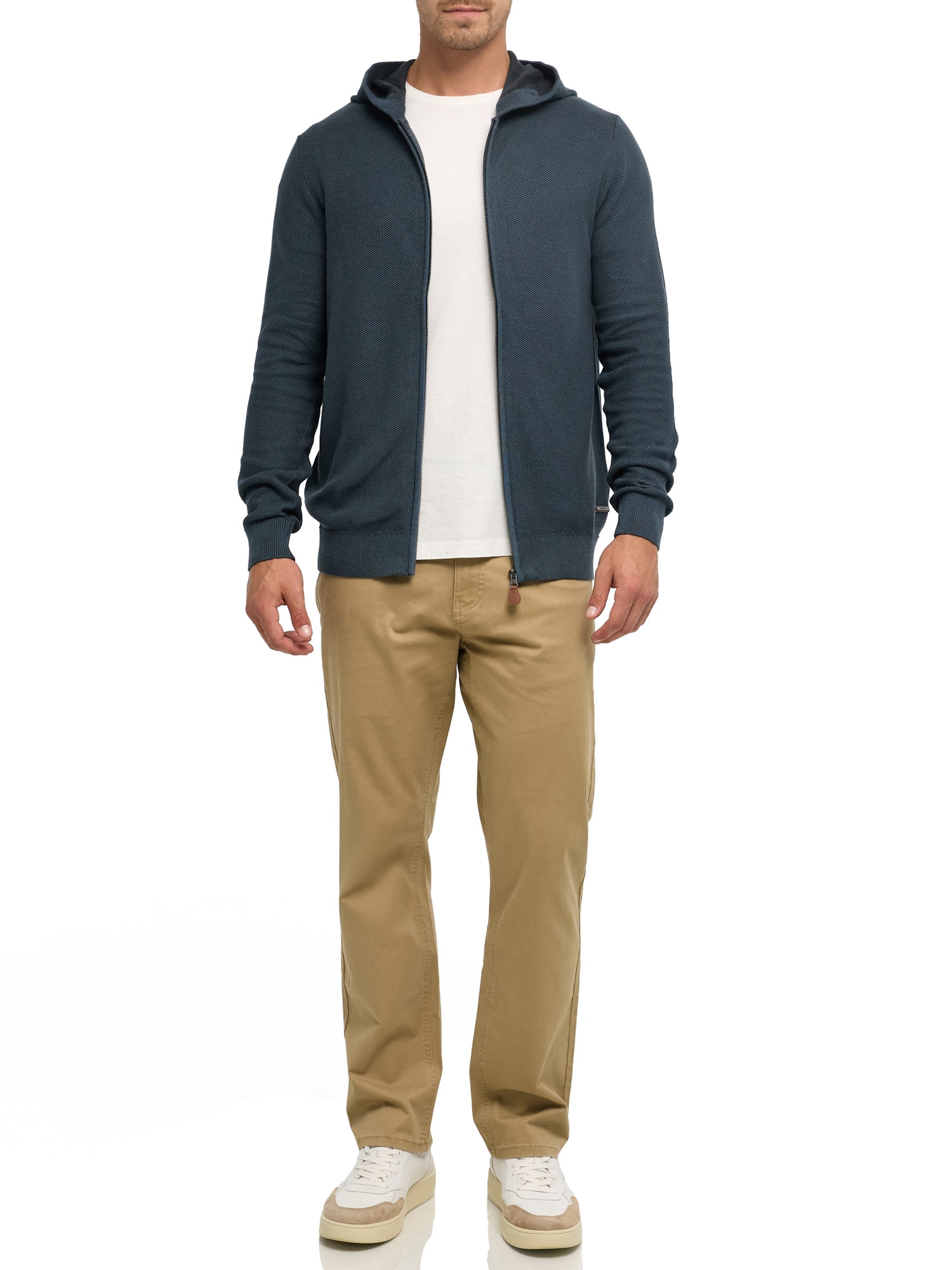 Indicode Cardigan à capuche »INJexmon hoodie« coton, coupe régulière