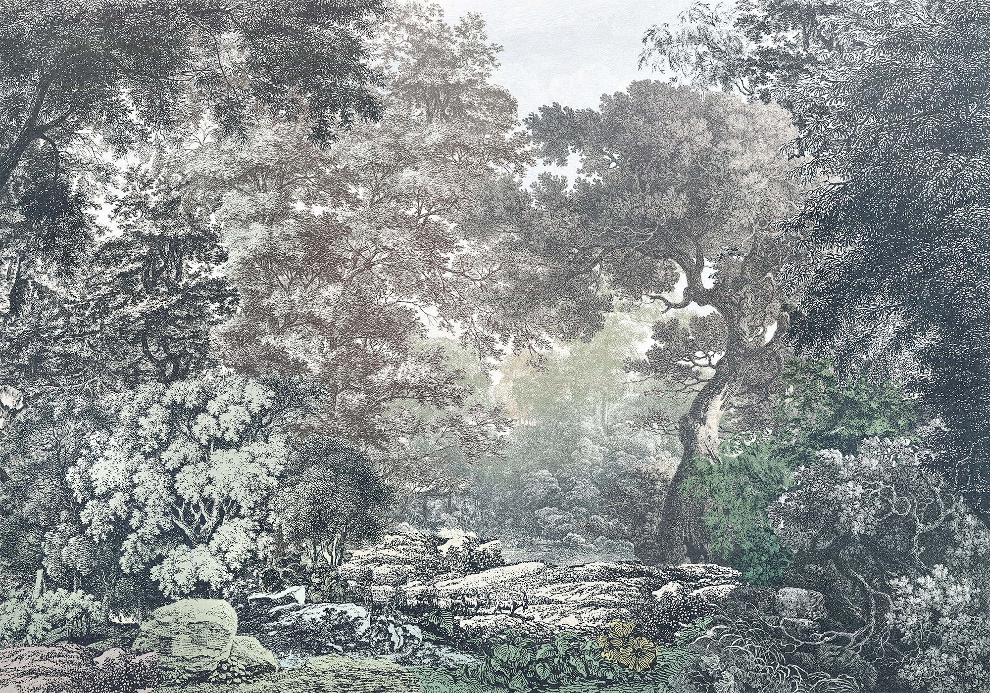 Fototapete »Fototapete«, bedruckt, Vlies Fototapete - Fairytale Forest - Grösse 400 x...