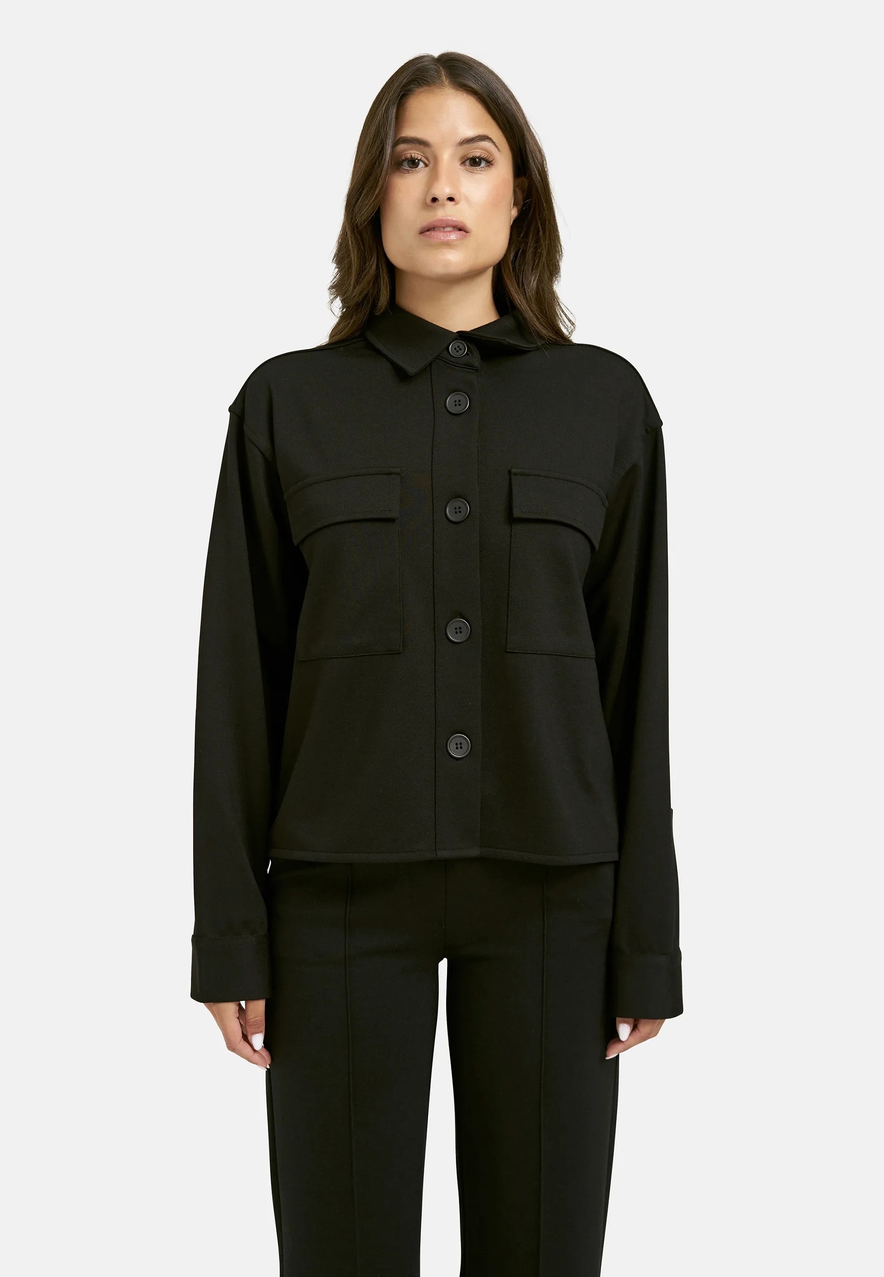 Image of Smith & Soul Hemdjacke mit aufgesetzten Taschen, Jersey