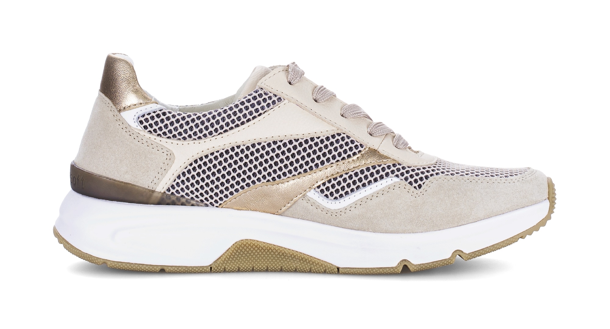 rollingsoft Keilsneaker  , Freizeitschuh, Halbschuh, Schnürschuh, Aussenreissverschluss, G-Weite