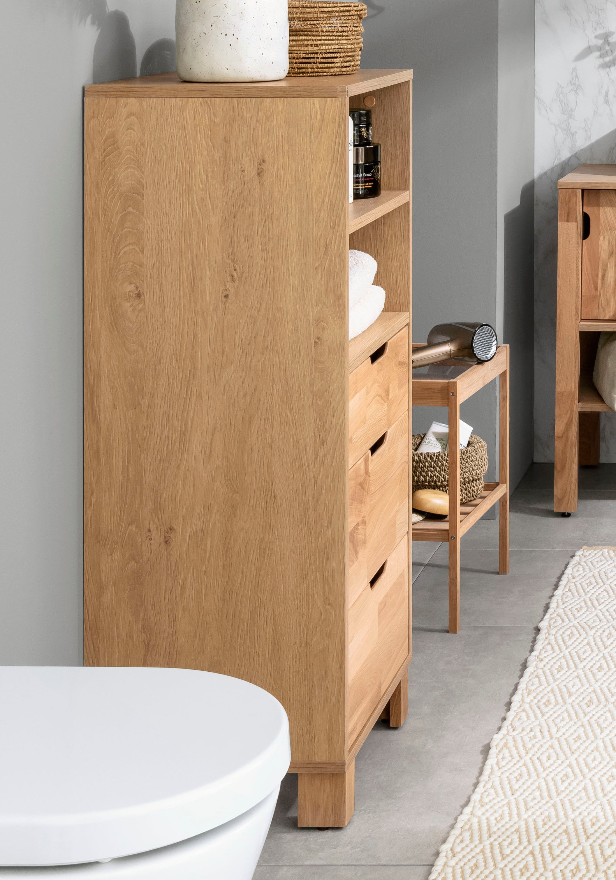 Image of Home affaire Unterschrank »April«, Schubladenfronten aus Massivholz, Breite 42 cm bei Ackermann Versand Schweiz