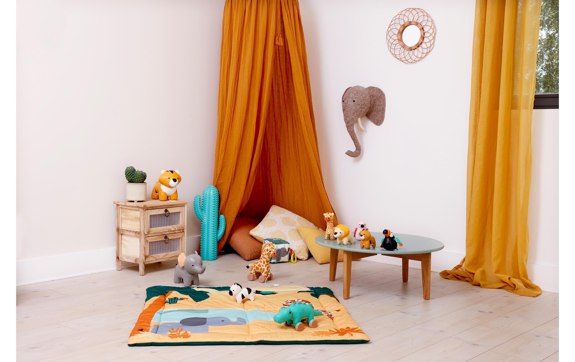 Spielmatte »little big friends Dschungel 100 x 100 cm«