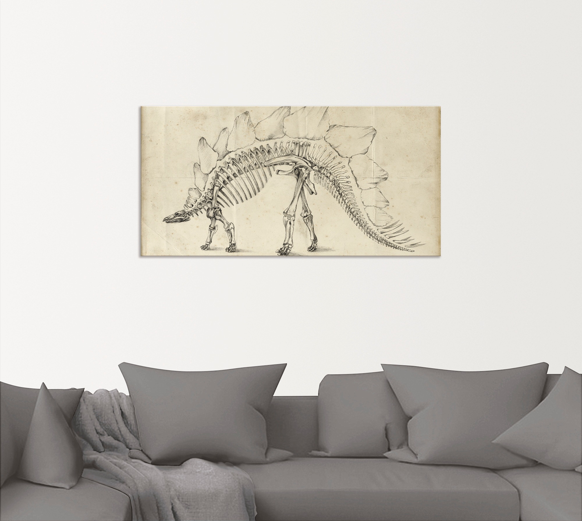 Artland Wandbild »Dinosaurier Lehre III«, Dinosaurier, (1 St.), als Alubild, Outdoorbild, Wandaufkleber in verschied. Grössen