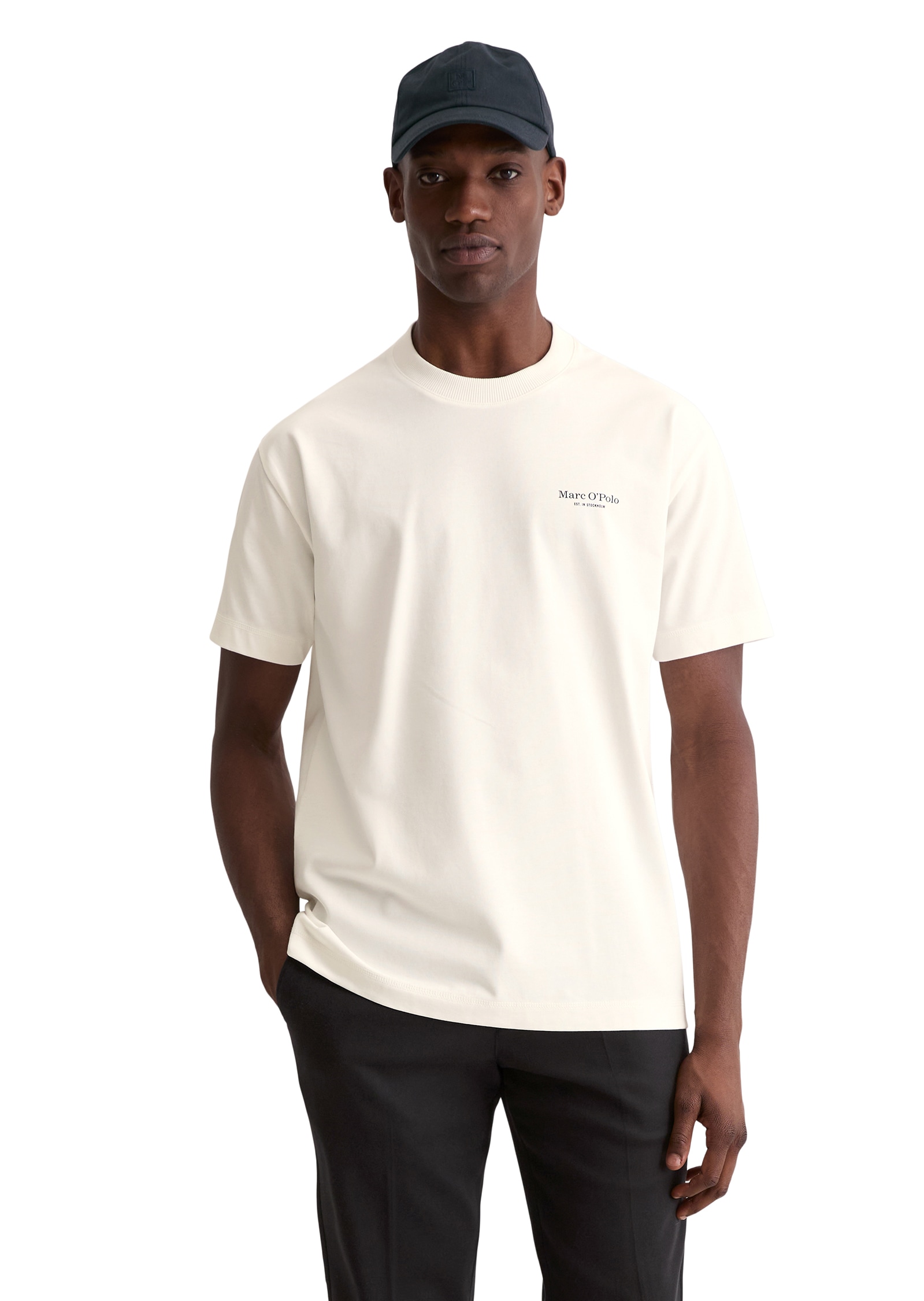 Image of Marc OPolo T-Shirt "relaxed fit Heavy Jersey mit Rückenprint"