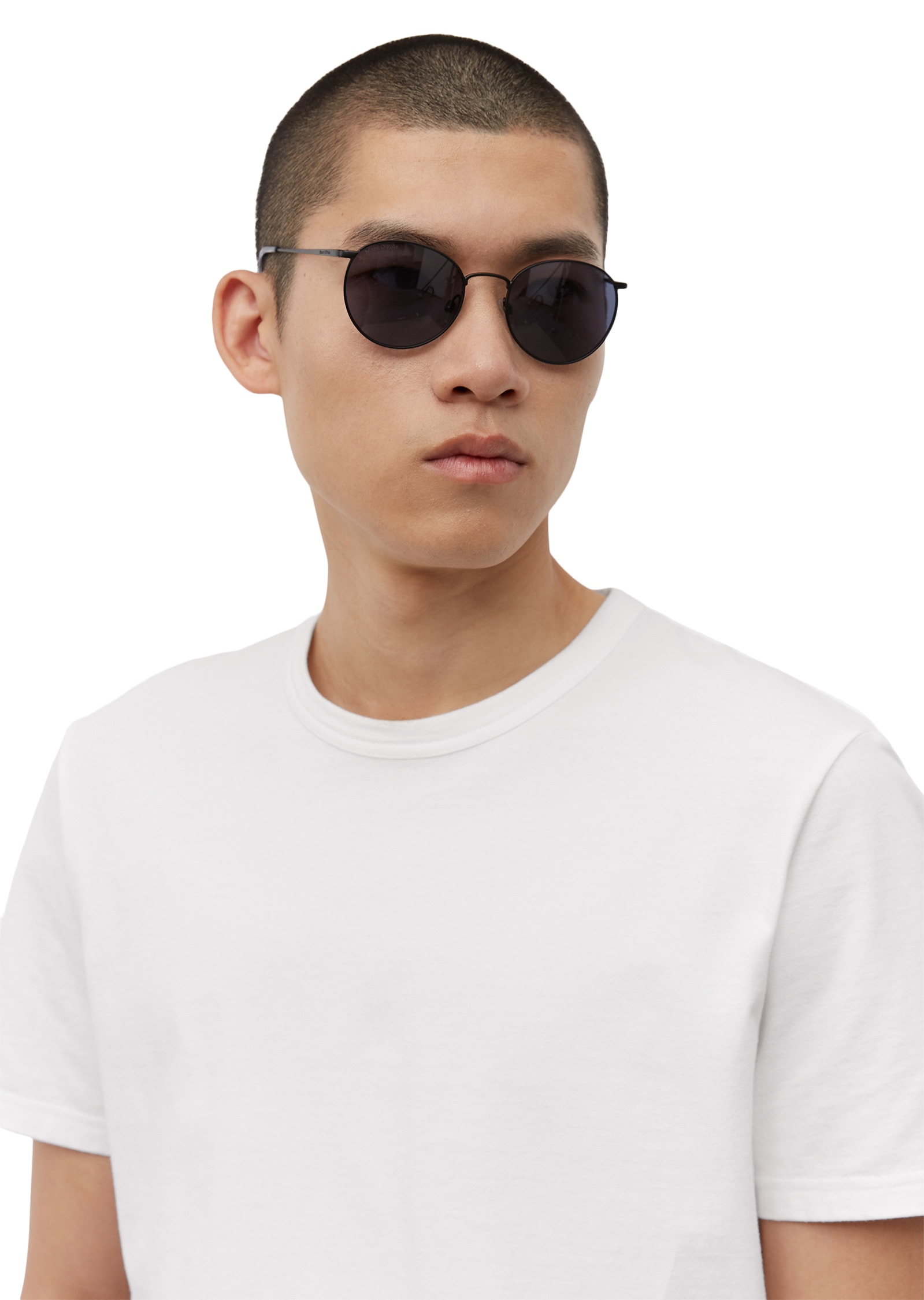 Marc O'Polo T-shirt Rundhals-T-Shirt Regular aus hochwertiger Baumwolle