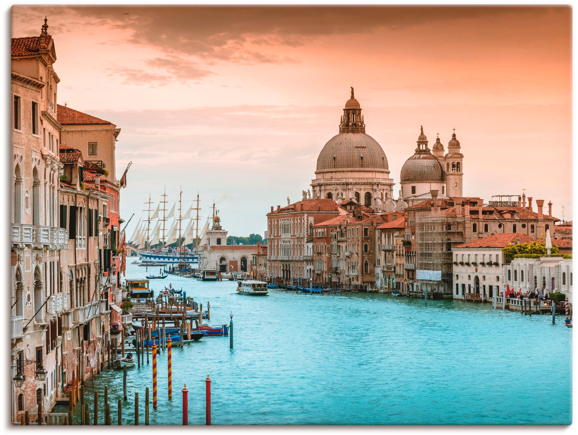 Image of Artland Wandbild "Venedig Canal Grande I" Italien 1 Stk. tlg. als Alubild, Leinwandbild in verschied. Grössen