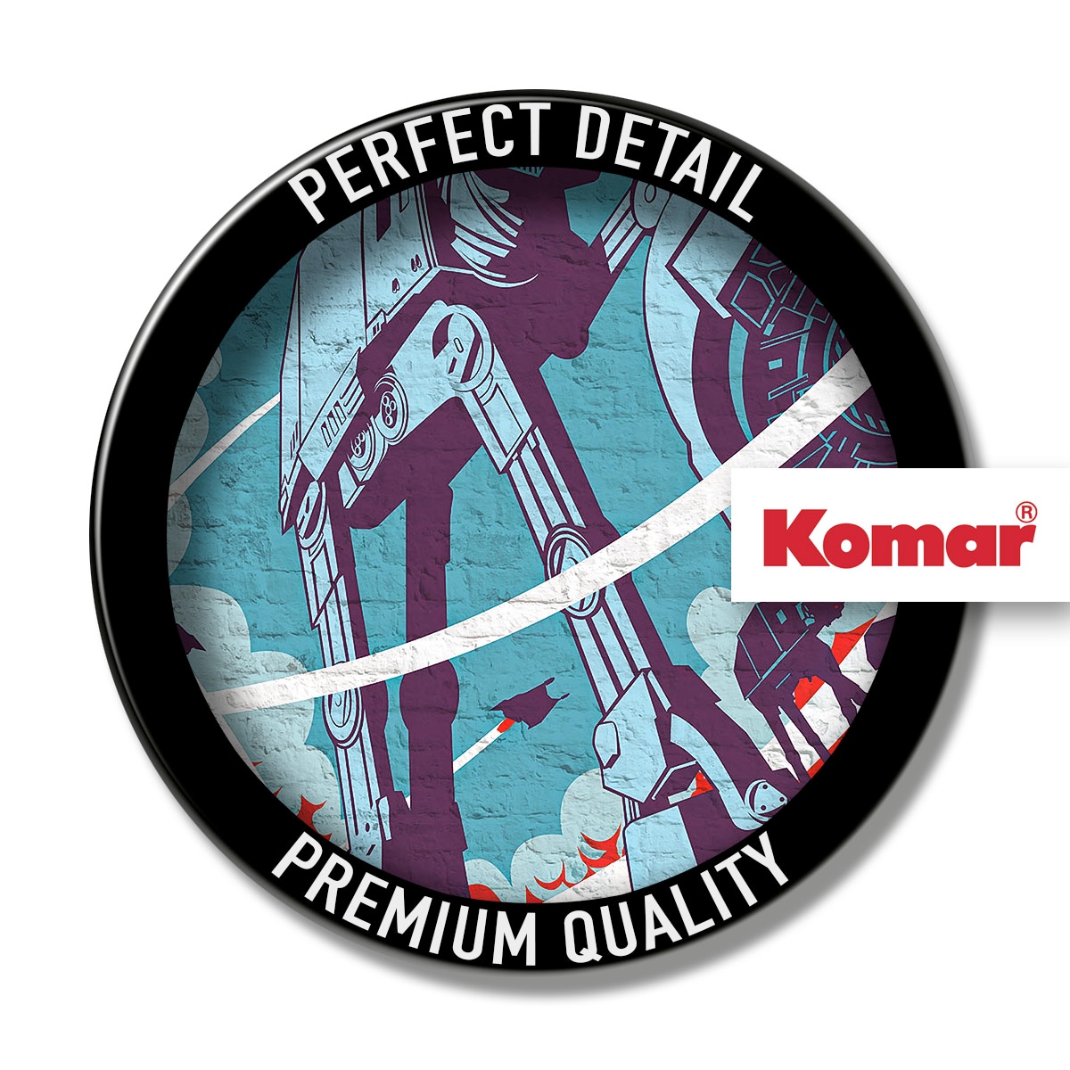 Komar Fototapete »Star Wars Classic Concrete Hoth« Comic | bedruckt glatt