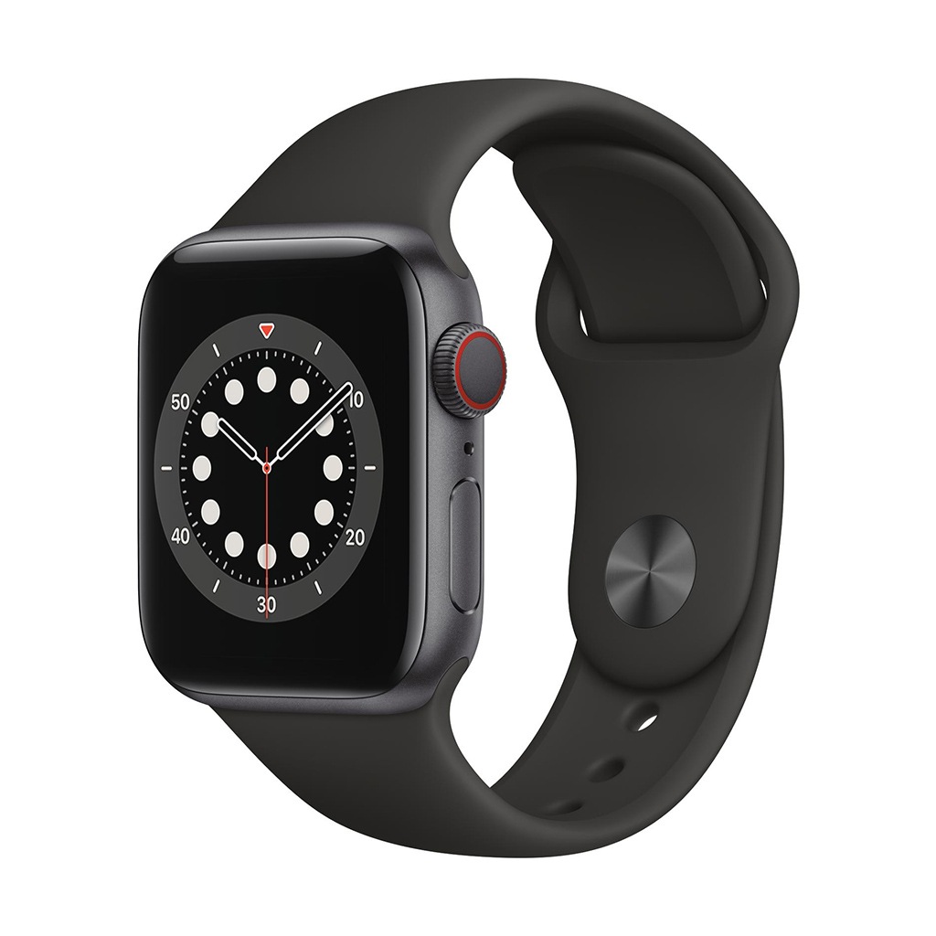 Image of Apple Smartwatch »Serie 6, GPS Cellular, 40 mm Aluminium-Gehäuse mit Sportarmband«, (Watch OS M06P3FD/A) bei Ackermann Versand Schweiz