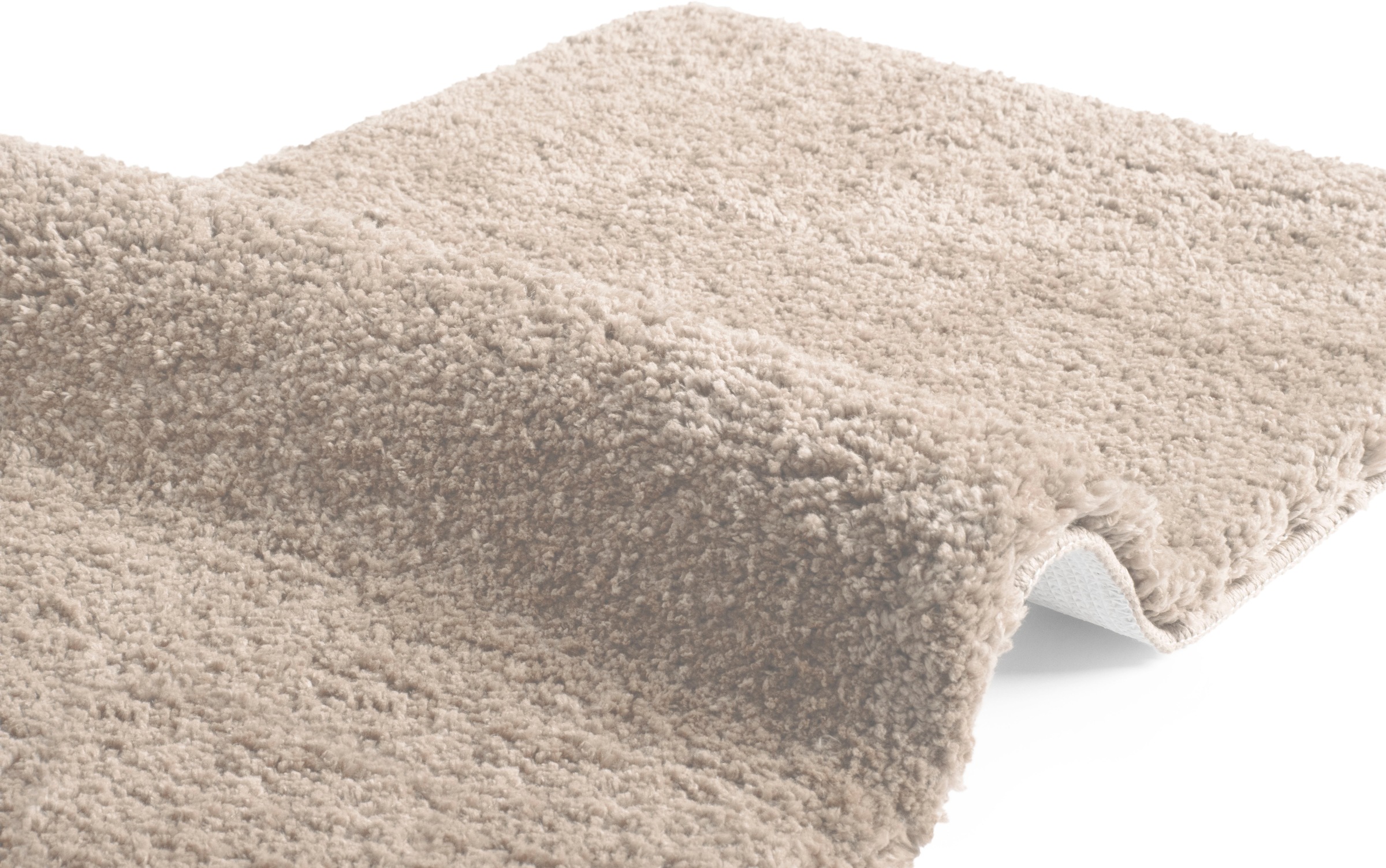 my home Badematte »Sanremo, Badvorleger, Badezimmer Teppich, sehr weich«, rutschhemmend beschichtet, fussbodenheizungsgeeignet-schnell trocknend, Badteppich, unifarben, rechteckig, rund & als 3-tlg. Set erhältlich