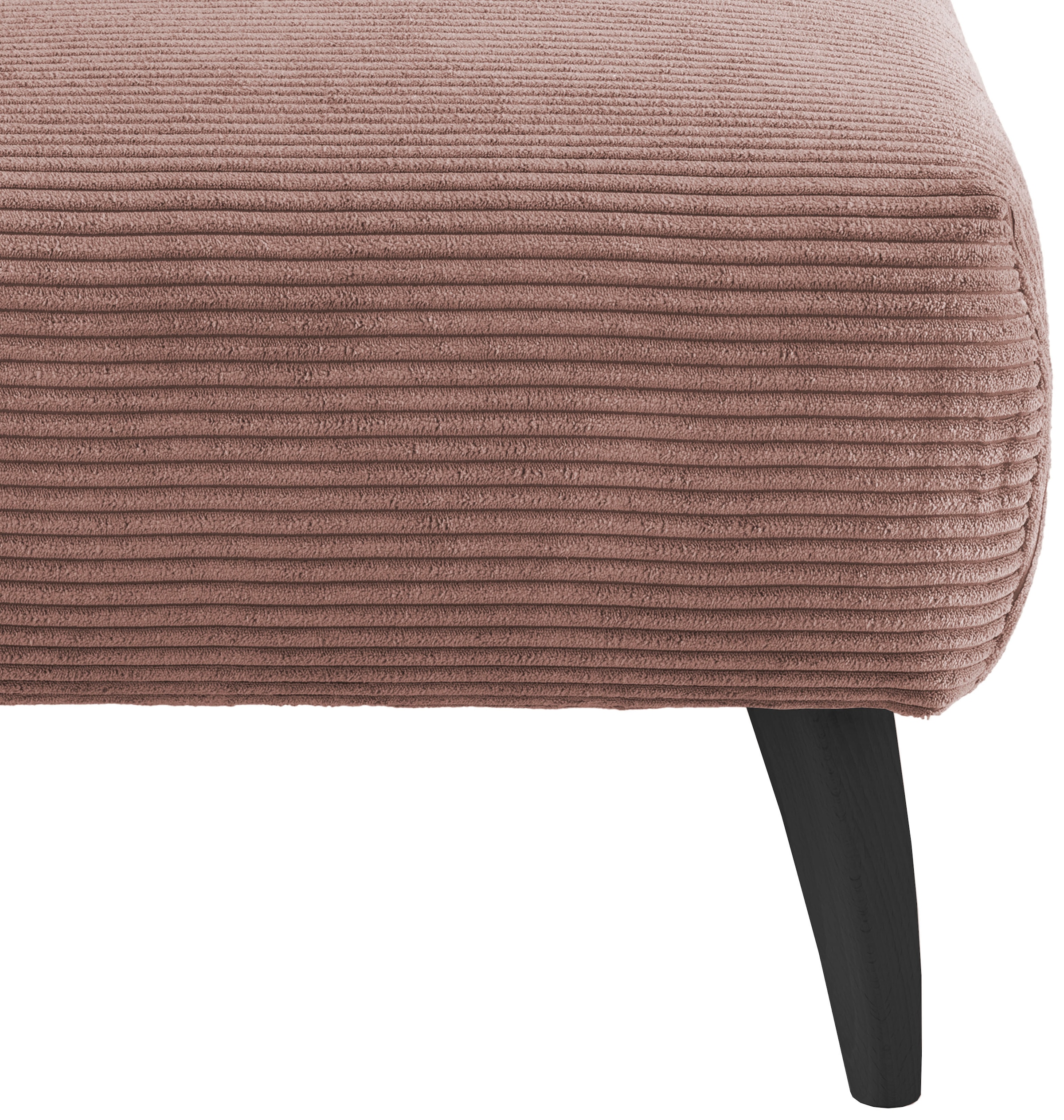 Home affaire Polsterhocker »Colori« Holzfussfarbe wählbar, verschiedene Stoffe, hochwertige Stoffqualität