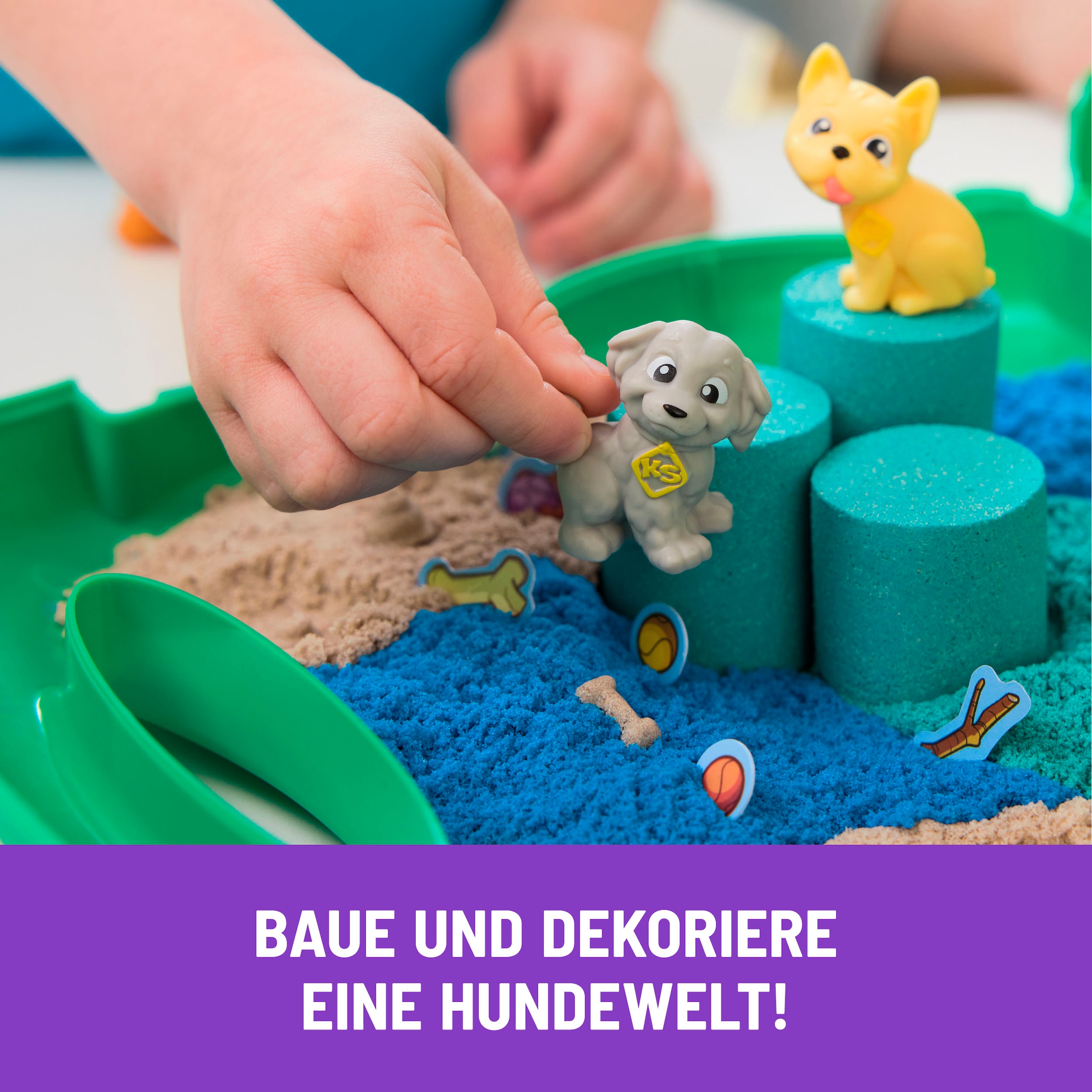 Spin Master Kreativset »Kinetic Sand - Hunde Park Koffer 680 g«