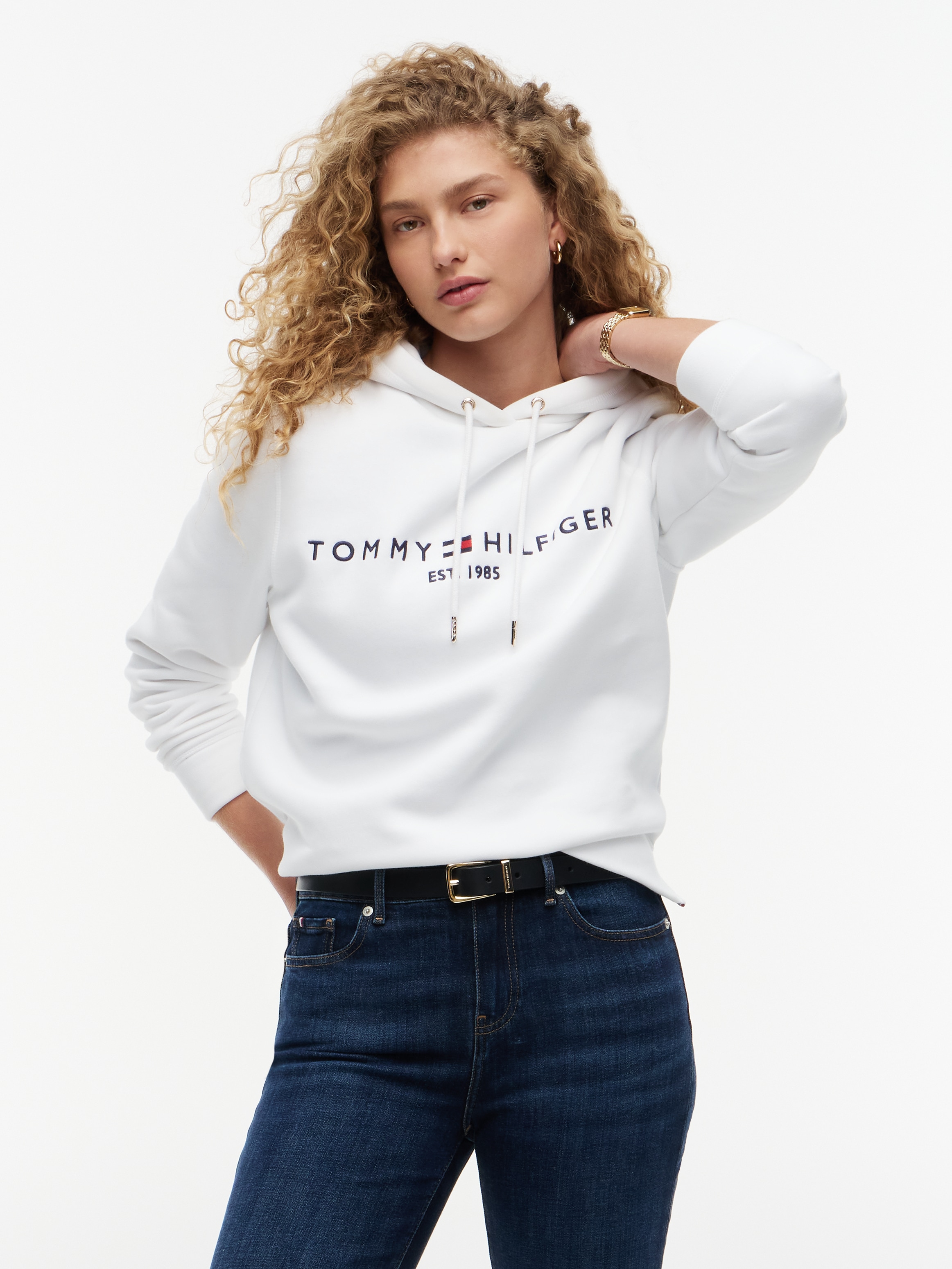 Tommy Hilfiger Sweat à capuche , avec broderie du logo Tommy Hilfiger
