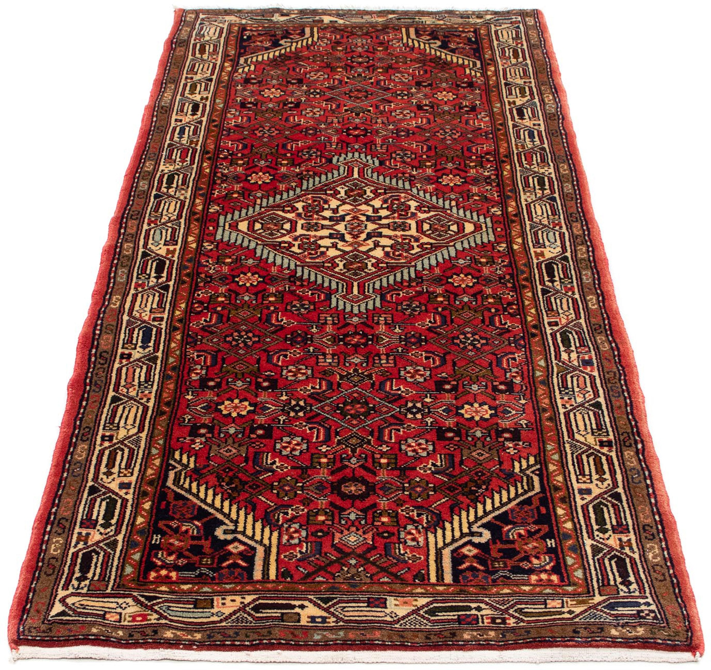 Image of morgenland Orientteppich »Perser - Nomadic - 202 x 80 cm - rot«, rechteckig, 10 mm Höhe, Wohnzimmer, Handgeknüpft, Einzelstück mit Zertifikat bei Ackermann Versand Schweiz