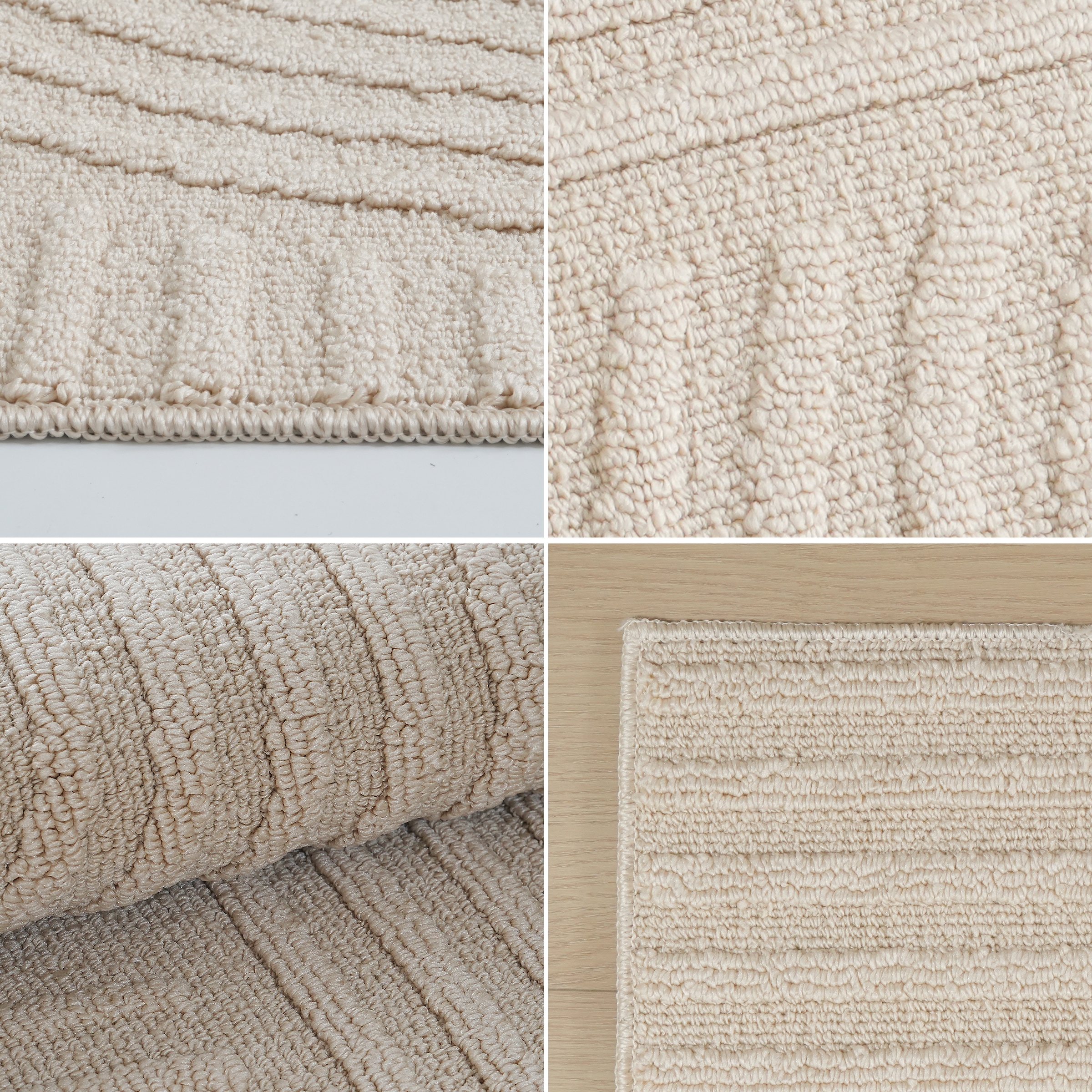 GOODproduct Teppich »Jola, In- und Outdoor geeignet, Hoch-Tief-Design, Scandi« rechteckig 9 mm Höhe Hoch-Tief-Struktur, Zen, Wetterfest & UV-beständig, Balkon, Camping