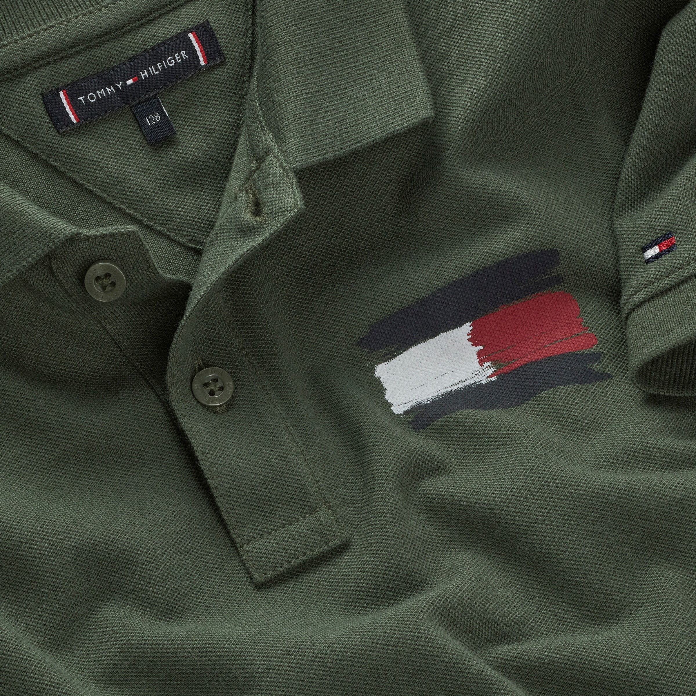 Tommy Hilfiger Poloshirt »TOMMY FLAG POLO SS«, Kinder bis 16 Jahre