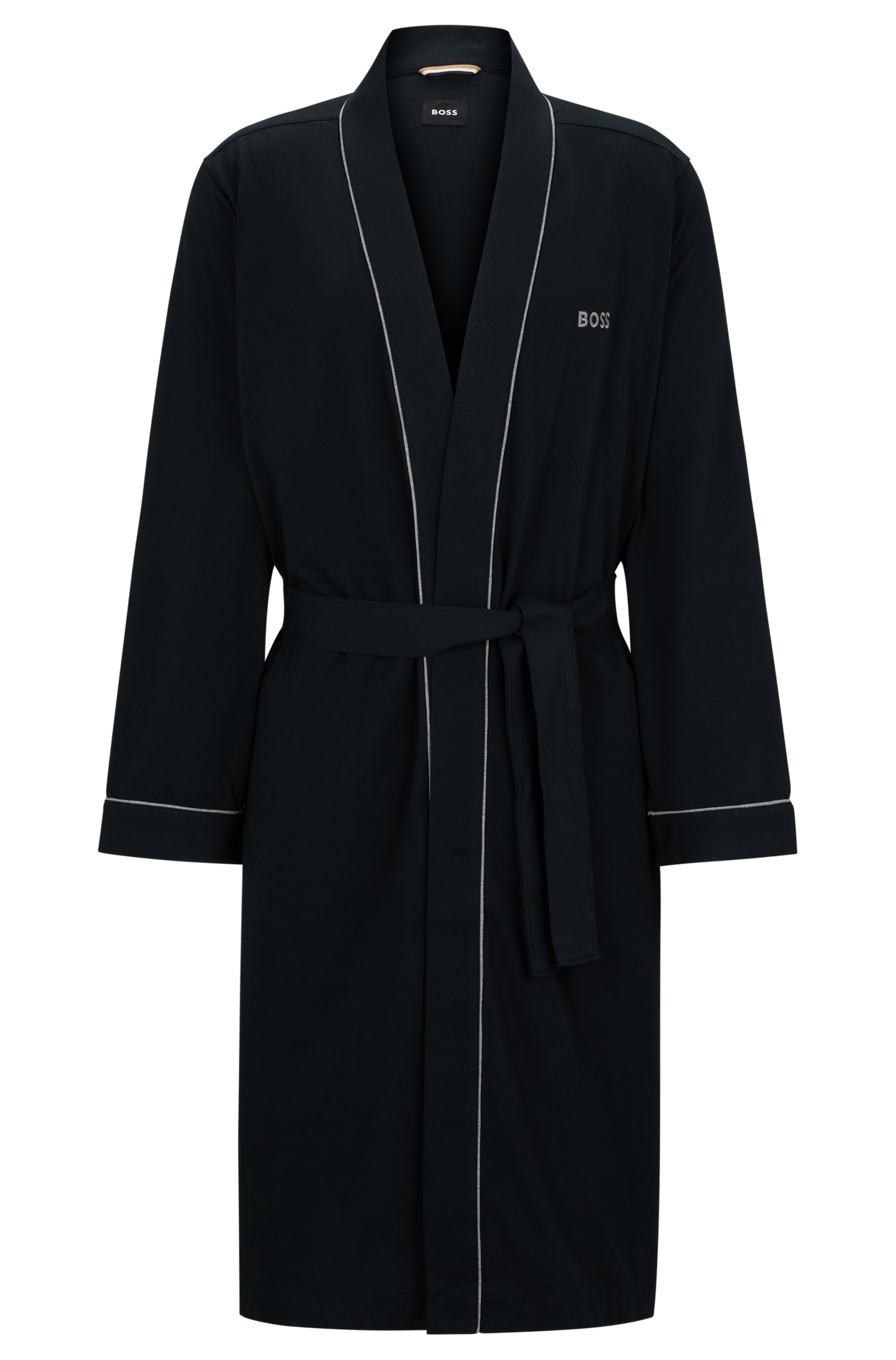 BOSS Morgenmantel »Kimono BM«, mit Logostickerei