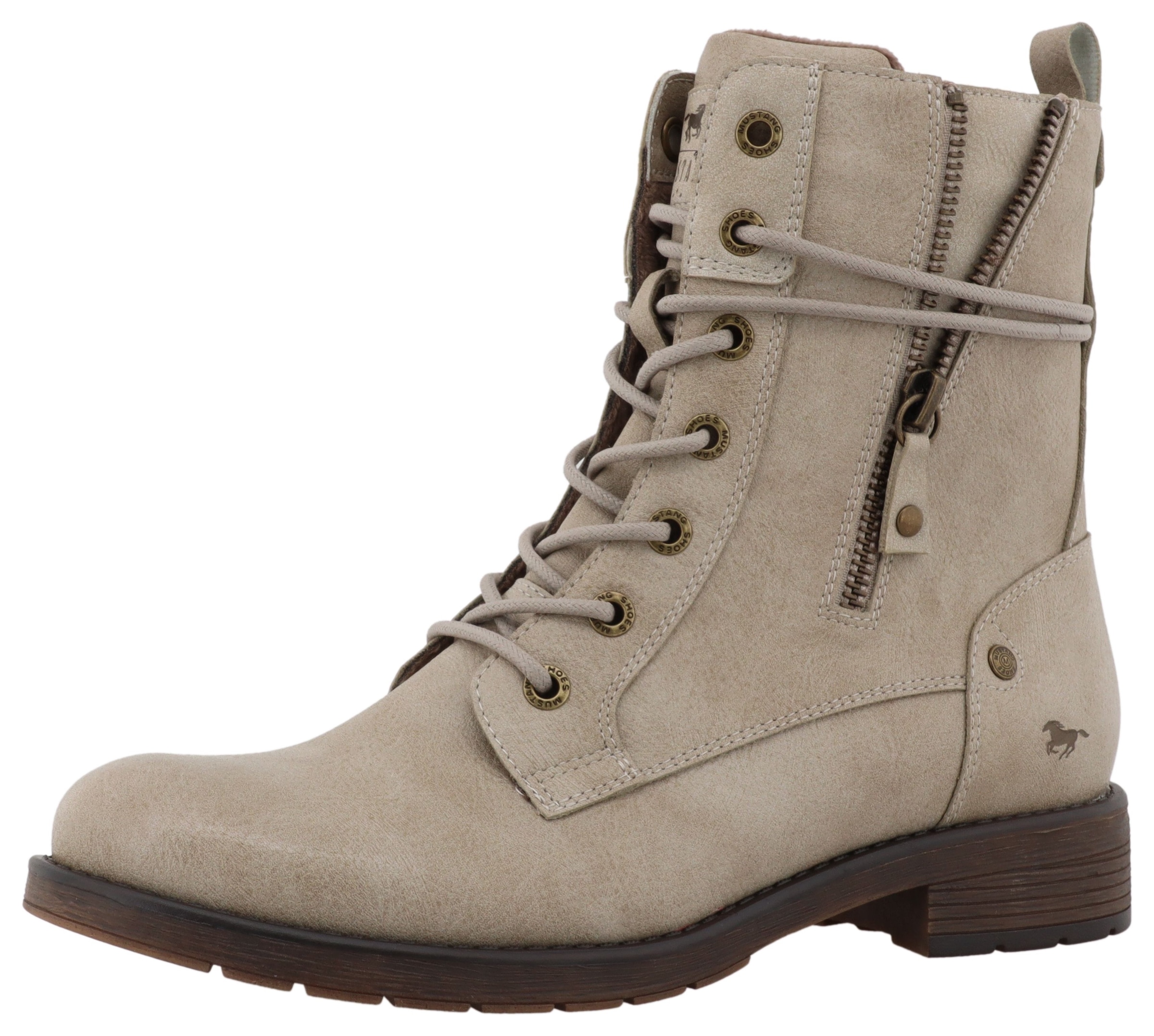 Mustang Shoes Bottes d'hiver »Elfi«  bottes d’hiver avec fermeture éclair et laçage marqué
