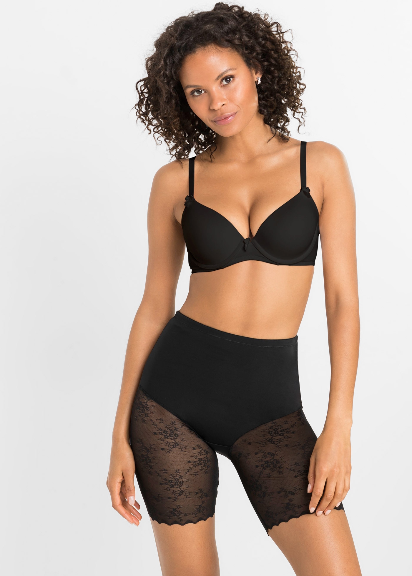 Image of bonprix Shapingleggings elastisches Material, mittlere Formkraft, mit dekorativer Spitze