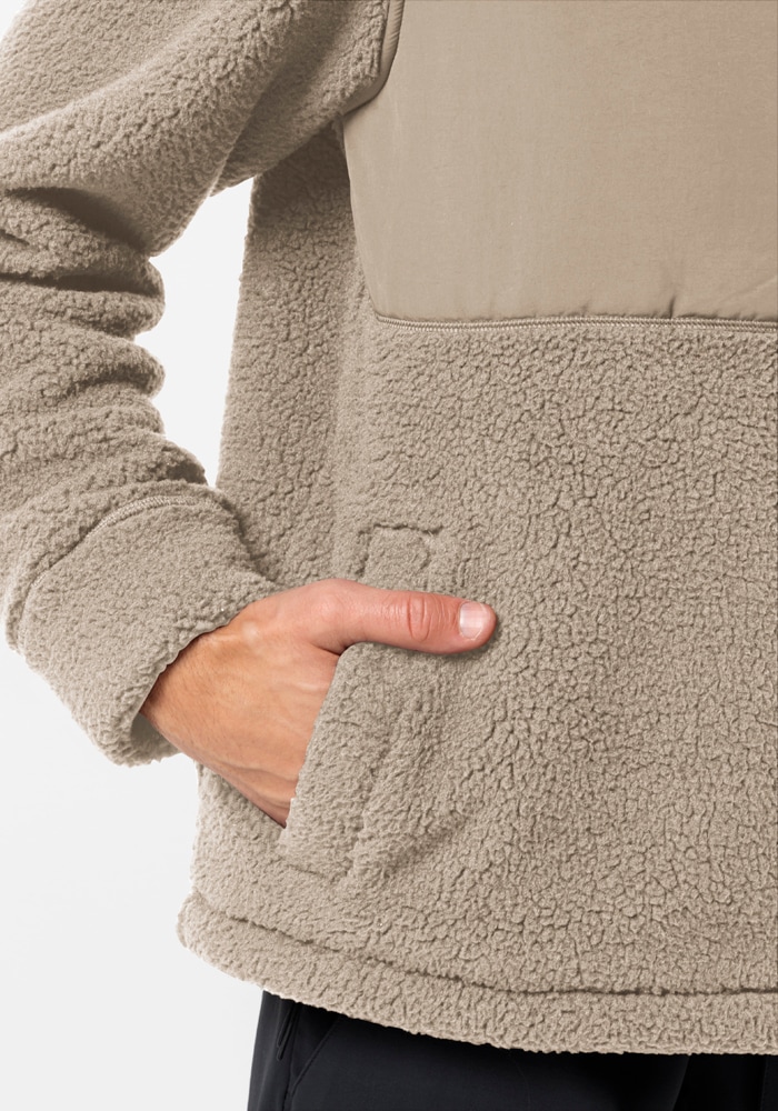 Jack Wolfskin Fleecejacke »FELSLICHT HOODED JKT M«, mit Kapuze