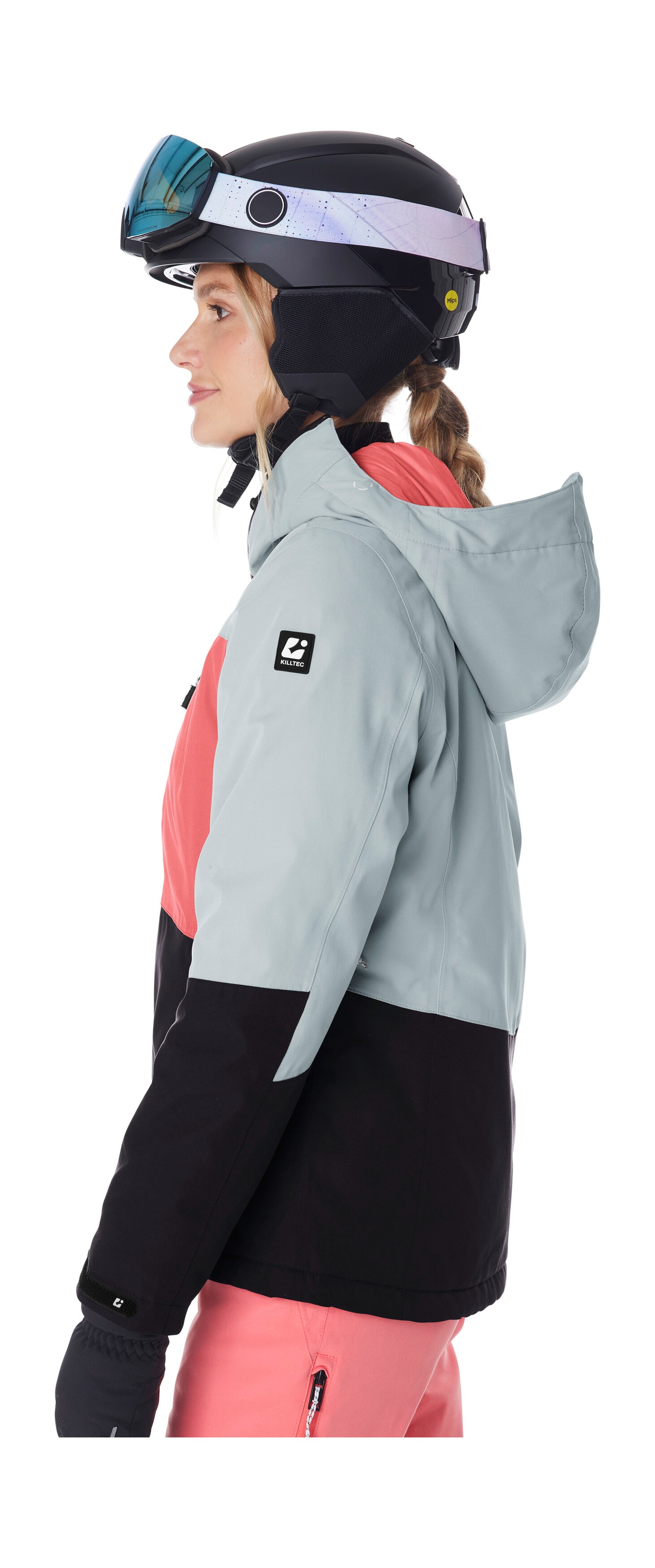 Killtec Veste de ski »KSW 277 WMN SKI JCKT« Veste femme imperméable avec pare-neige, réglable et respirante