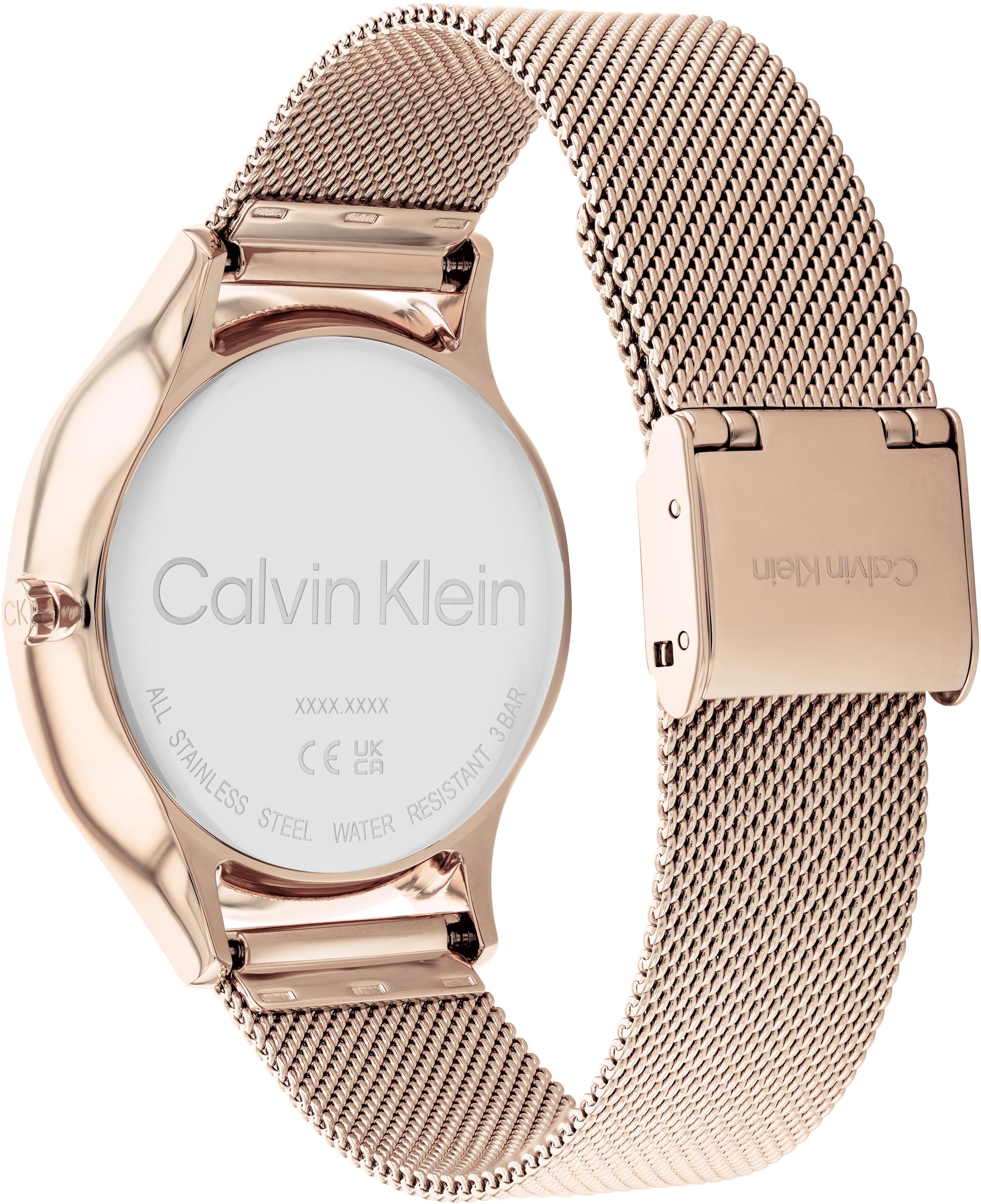 Calvin Klein Multifunktionsuhr »Timeless Multifunction, 25200102«, Quarzuhr, Armbanduhr, Damenuhr, Datum, IP-Beschichtung