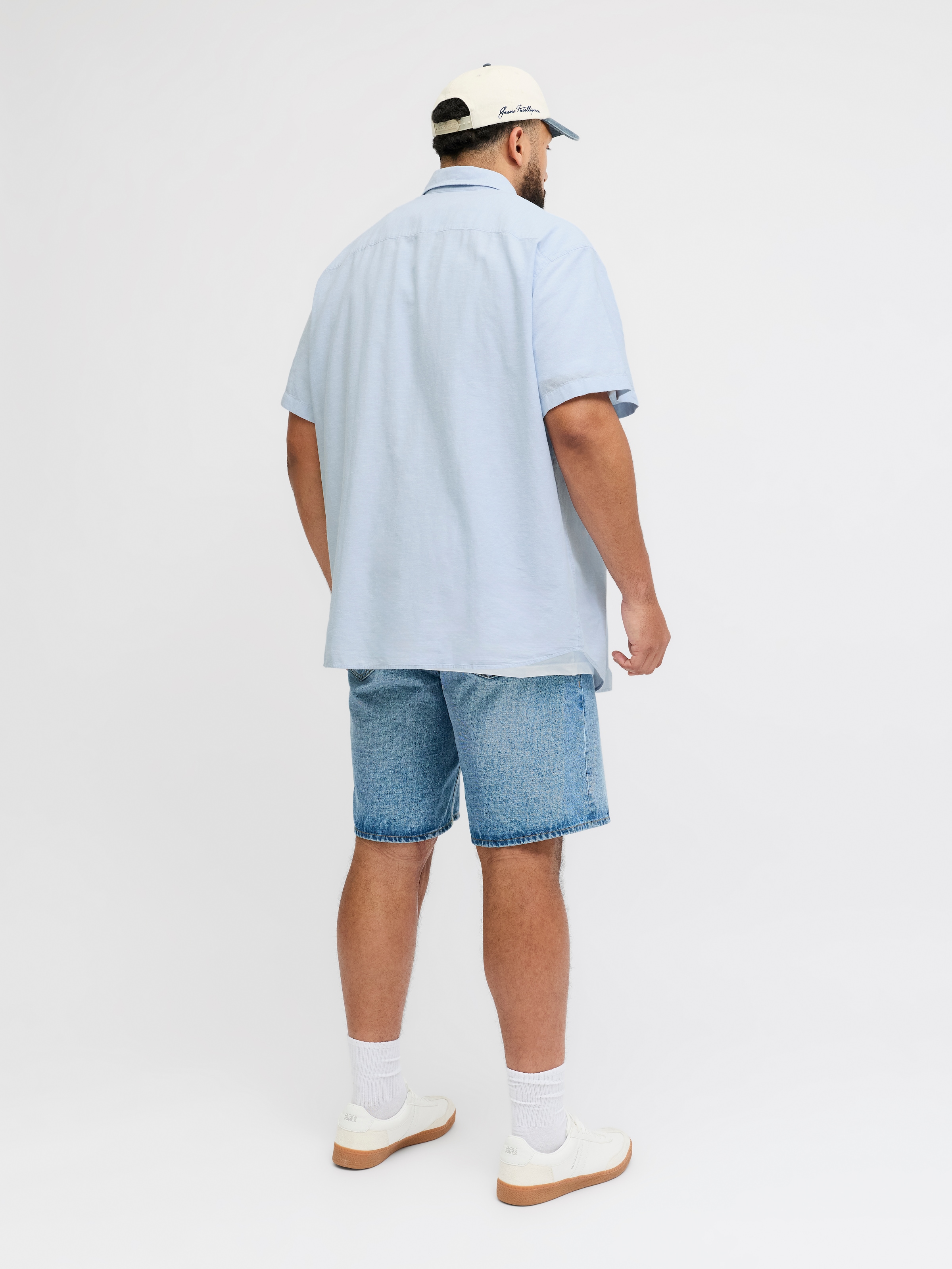 Jack & Jones PlusSize Kurzarmhemd »JJEBREEZE LINEN BLEND SHIRT S/S SN PLS« mit Leinen, regular fit