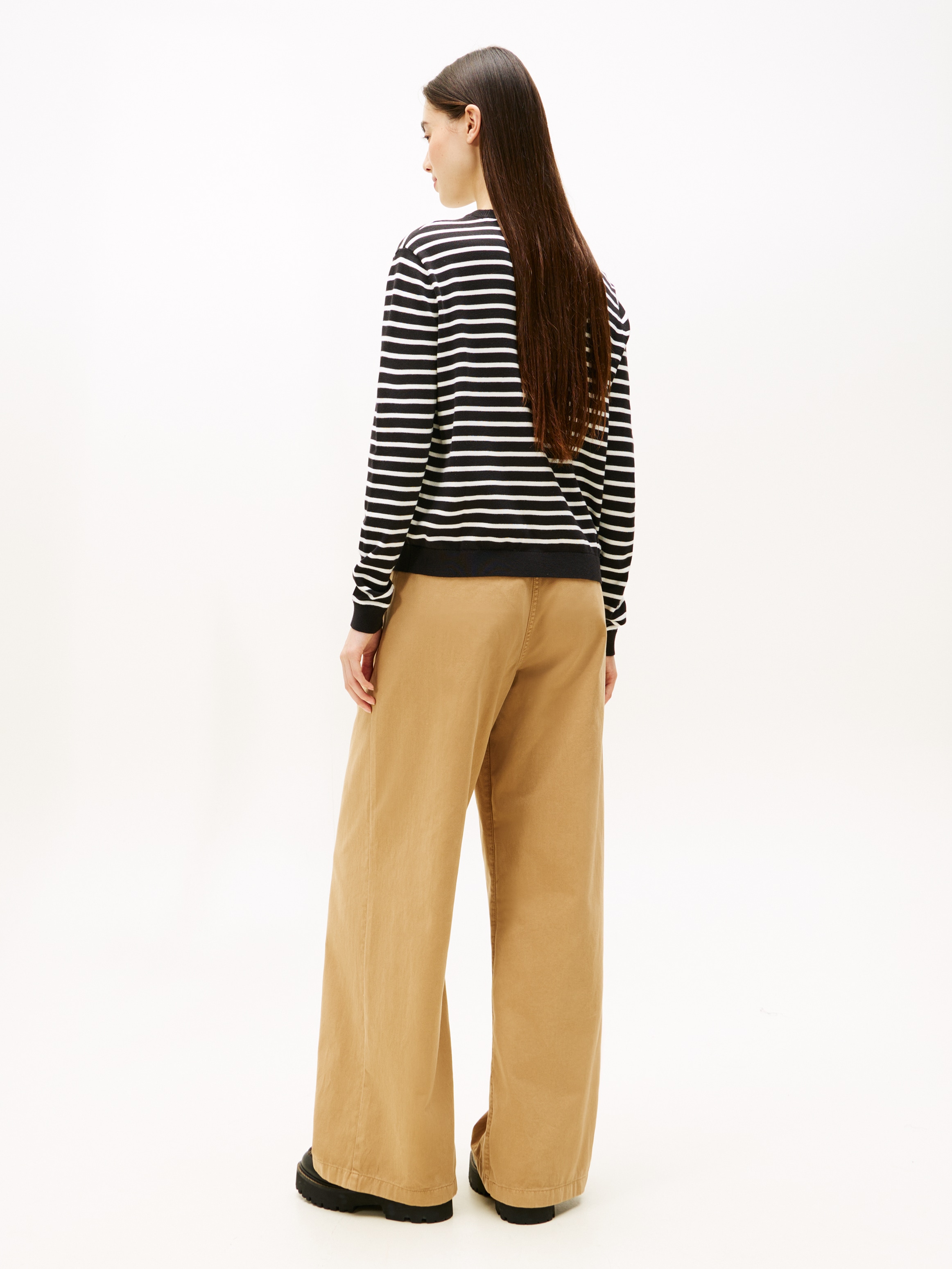 Tommy Jeans Pull en tricot »TJW ESSENTIAL CREW SWEATER EXT« coton, coupe régulière