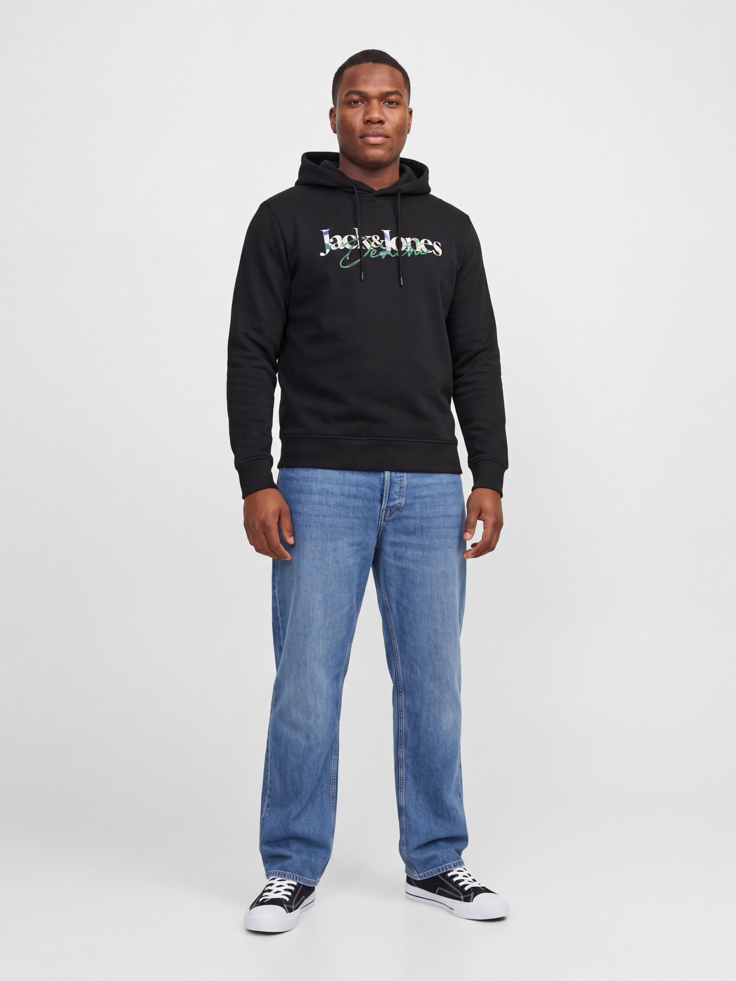 Jack & Jones PlusSize Kapuzensweatshirt »JJTOM SWEAT HOOD SN PLS«, Baumwollmischung, normal geschnitten
