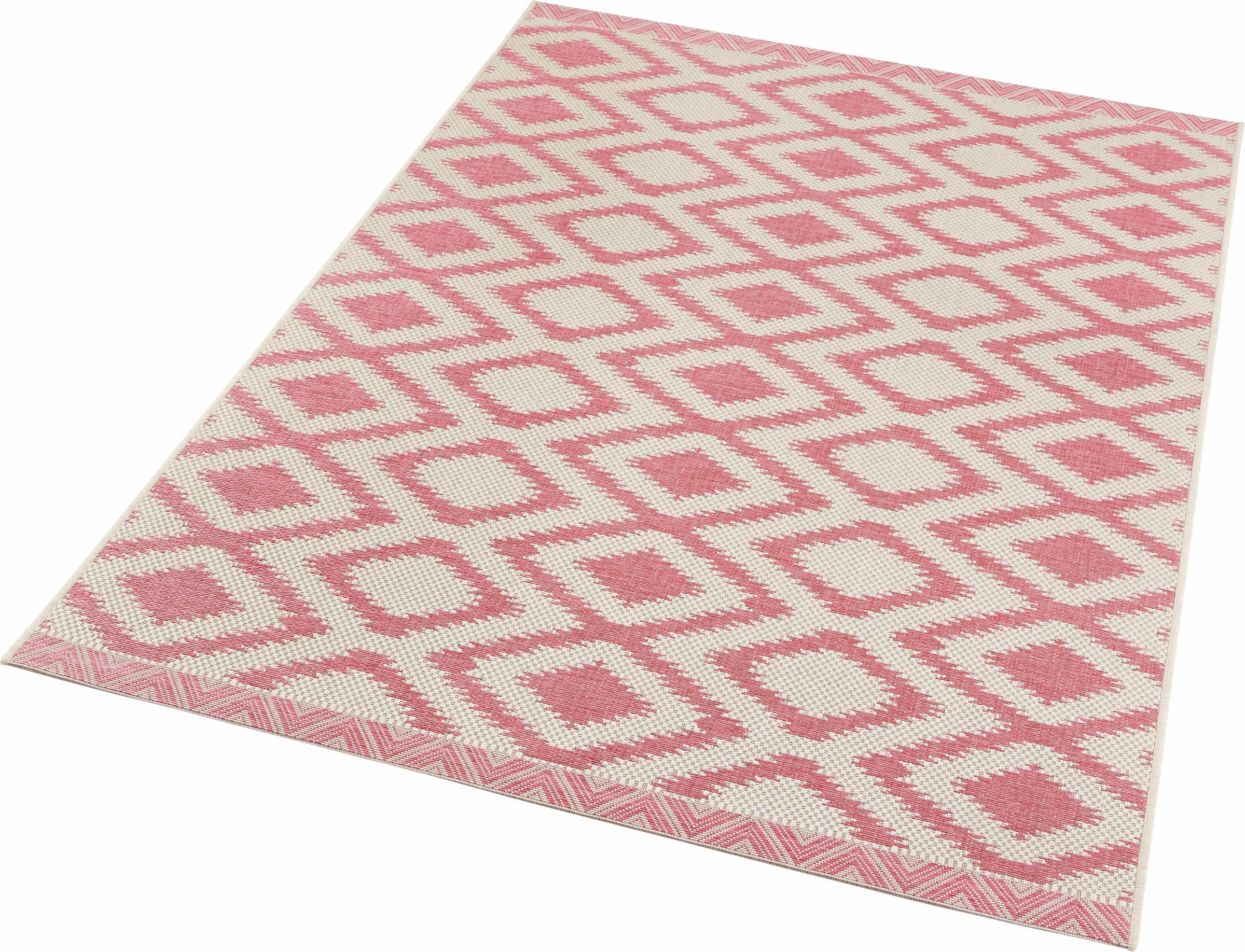 Image of NORTHRUGS Teppich »Isle«, rechteckig, 4 mm Höhe, In-und Outdoor geeignet, Wohnzimmer, Balkon, Terrasse, Garten, Strapazierfähig und pflegeleicht, Flachgewebe bei Ackermann Versand Schweiz
