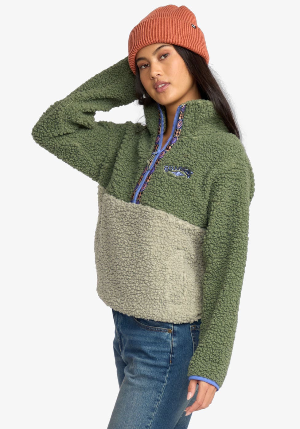 Billabong Pull en maille polaire »HORIZON MOCK NECK« en polaire tricotée, col montant