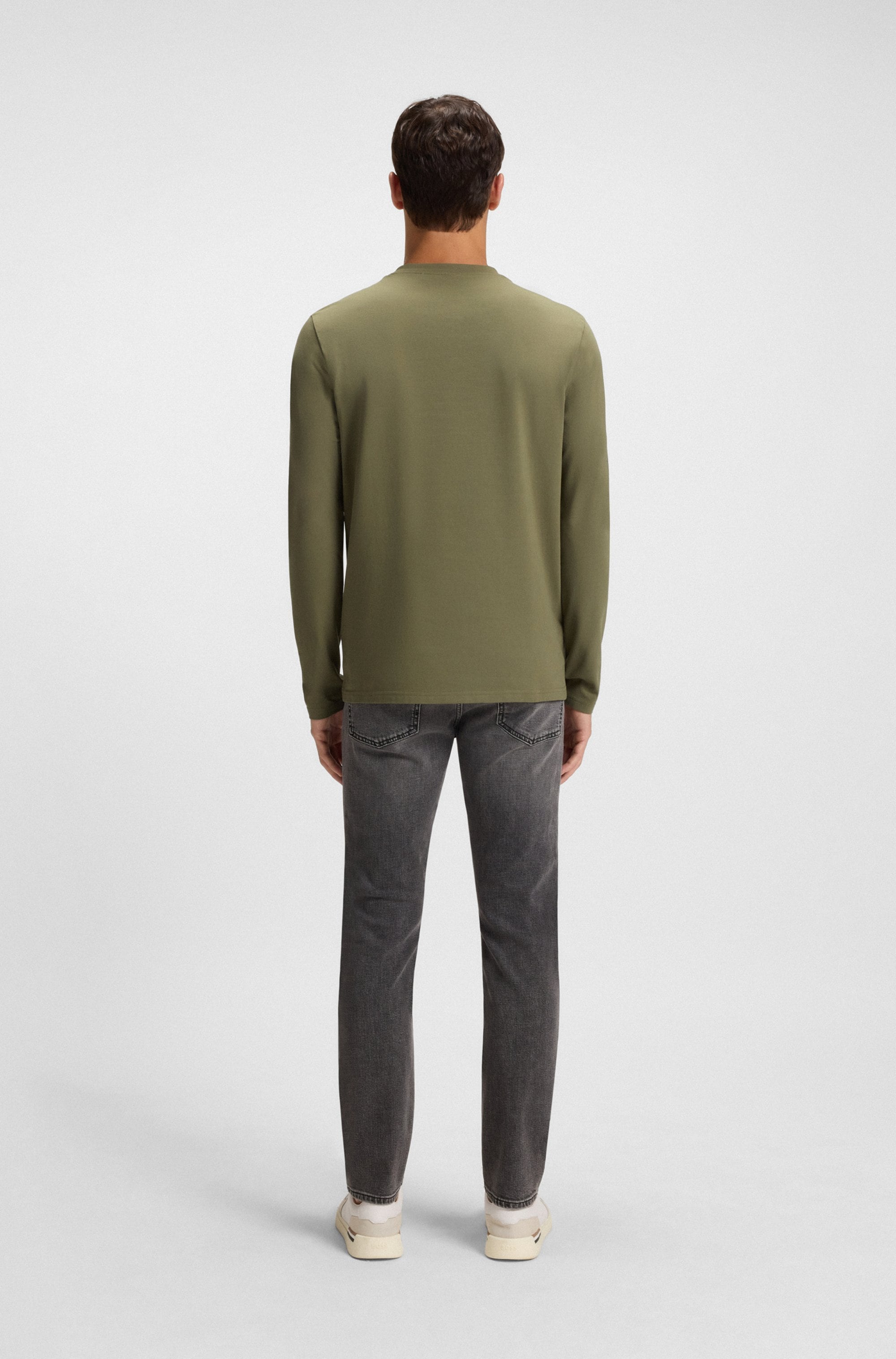 BOSS ORANGE Langarmshirt »TChark«, mit Rundhalsausschnitt