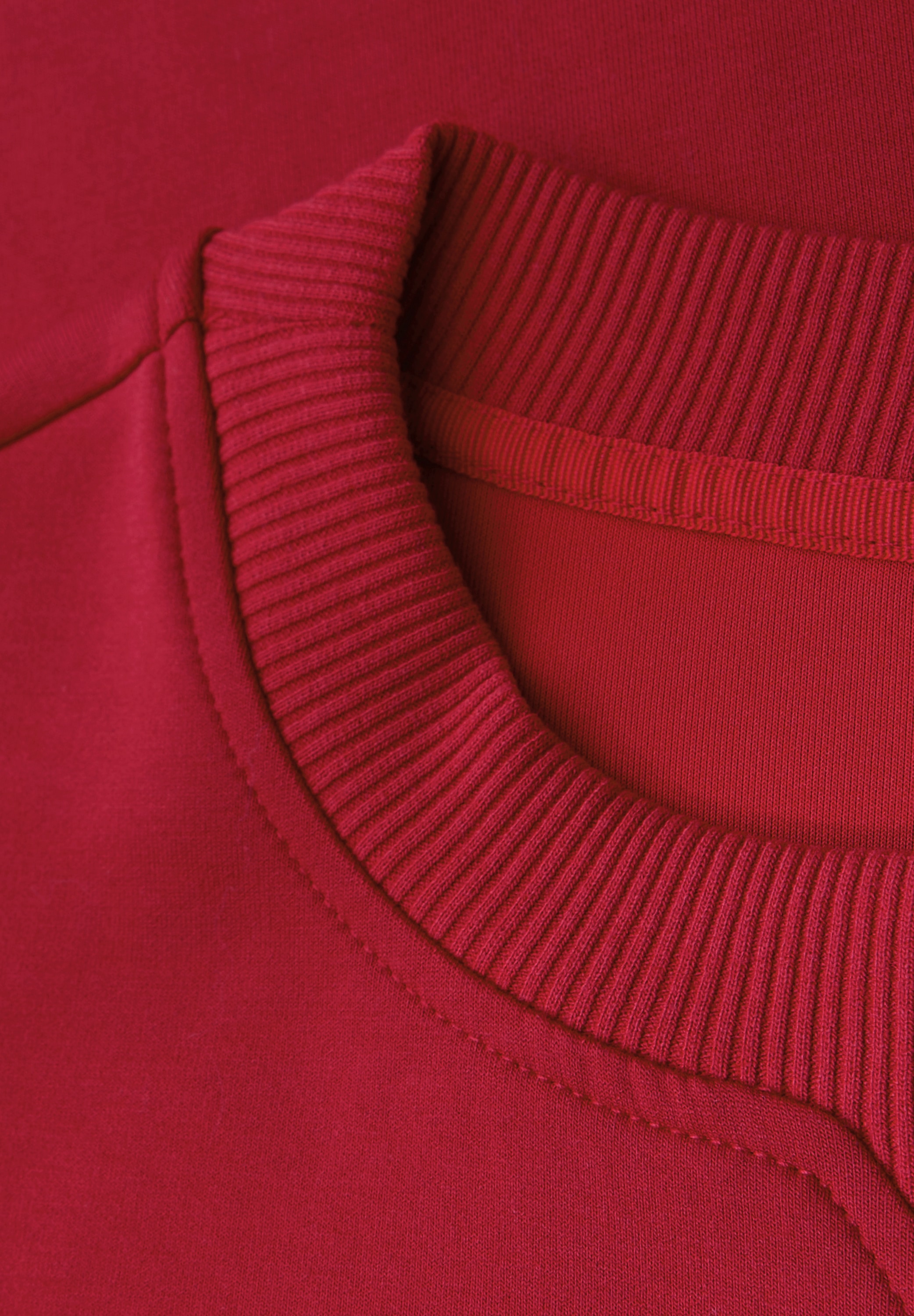 STREET ONE Sweater , Rundhals mit Ripp-Detail
